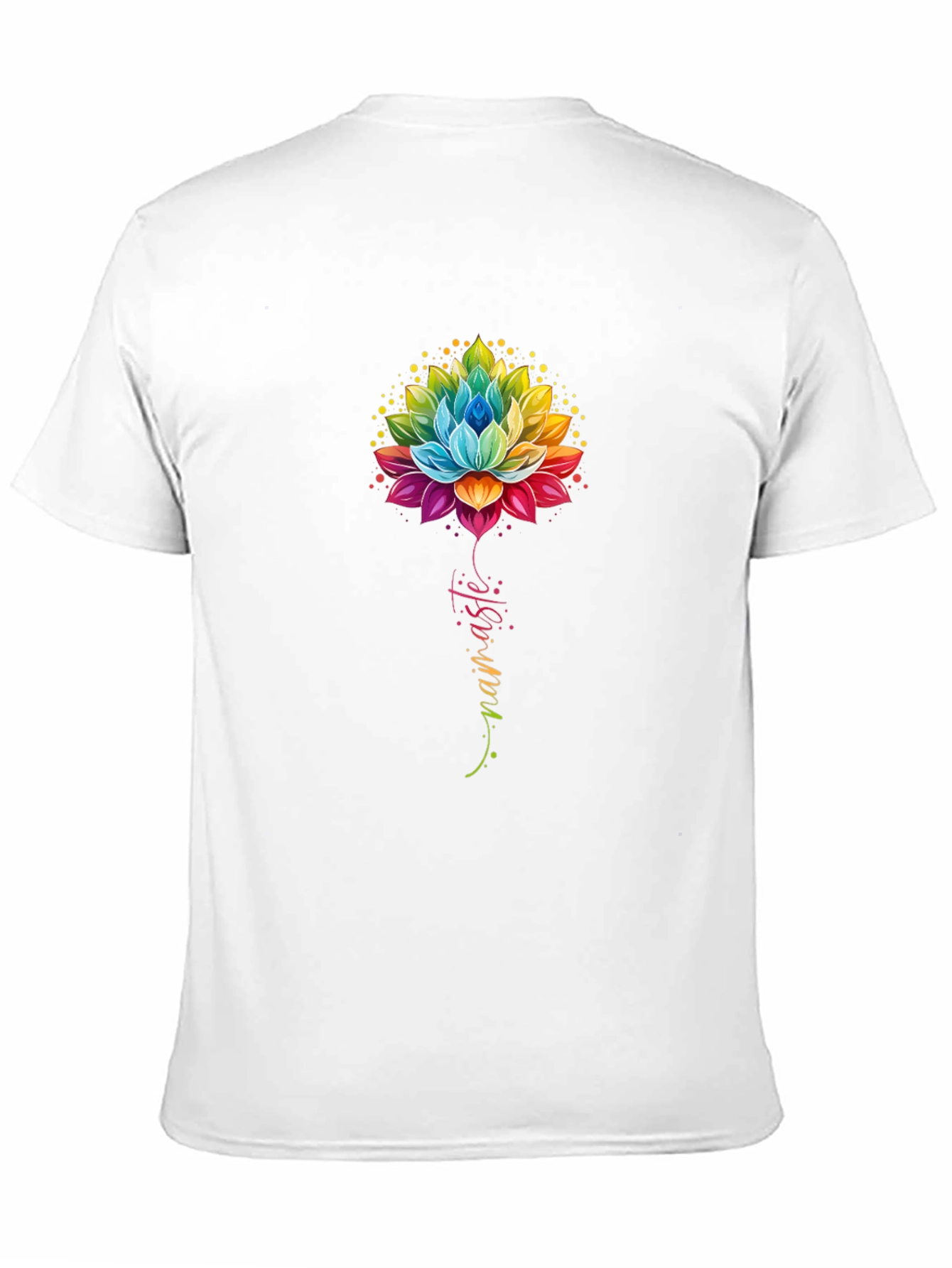 Namaste Lotus Flower Graphic T-Shirt