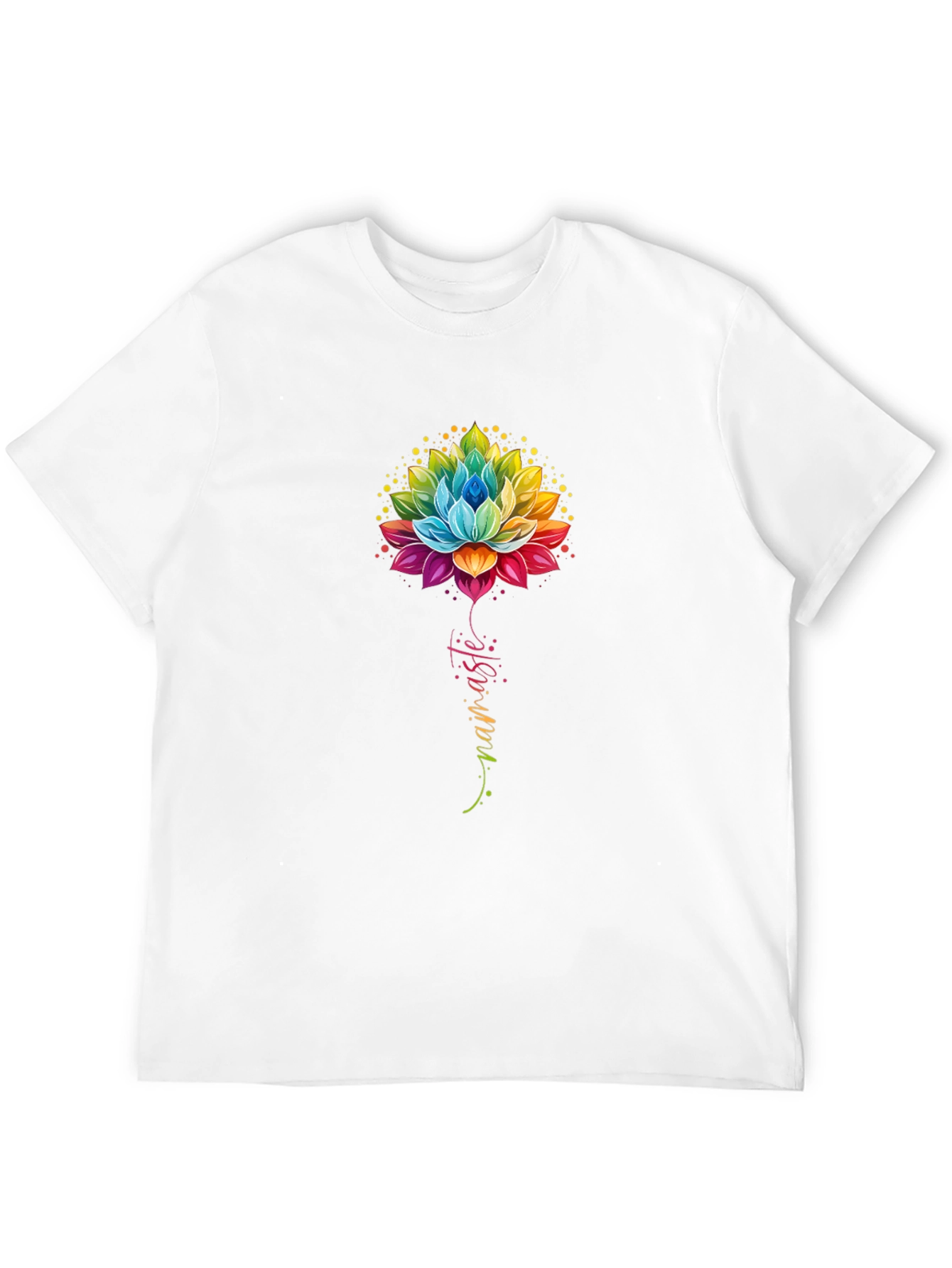 Namaste Lotus Flower Graphic T-Shirt