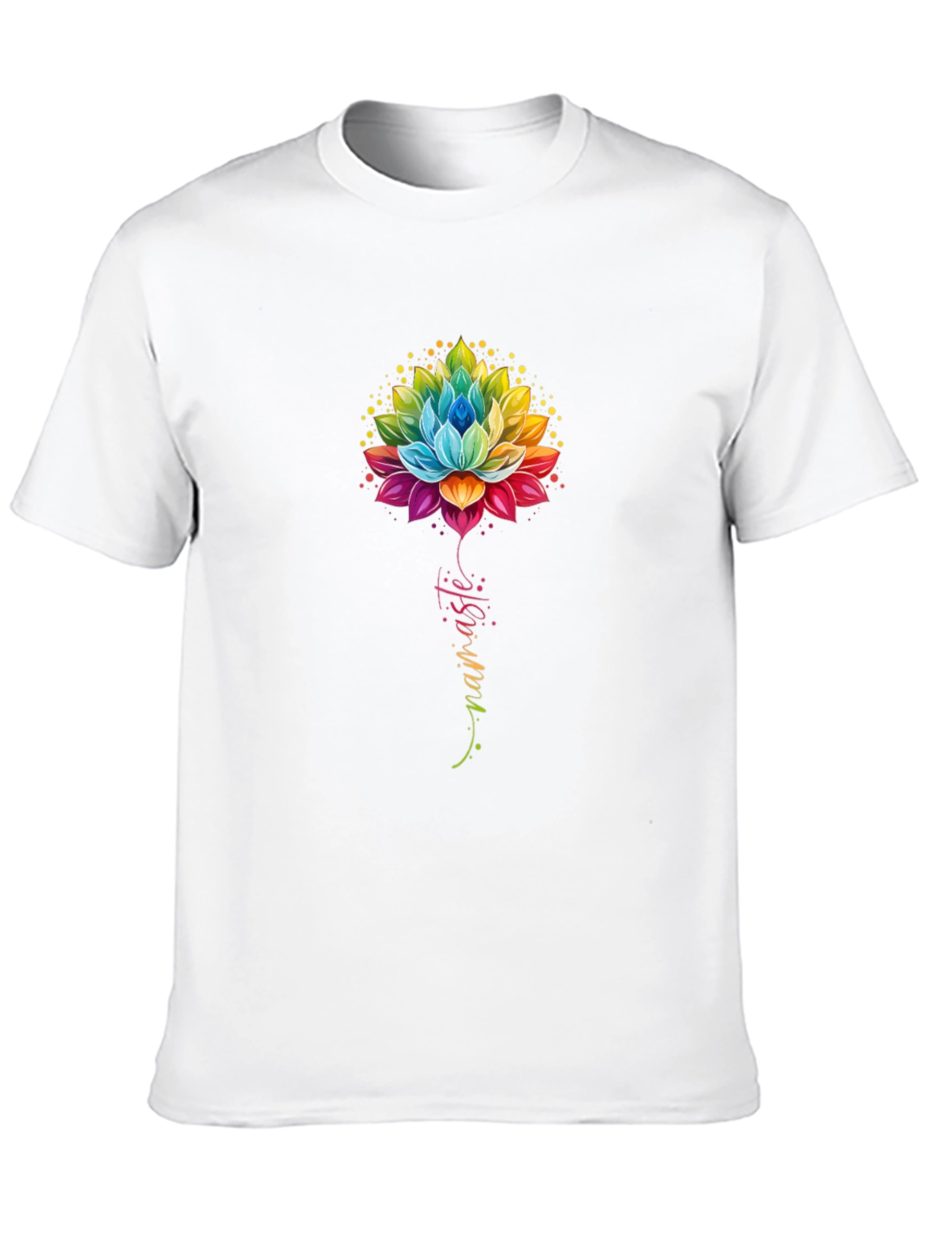 Namaste Lotus Flower Graphic T-Shirt