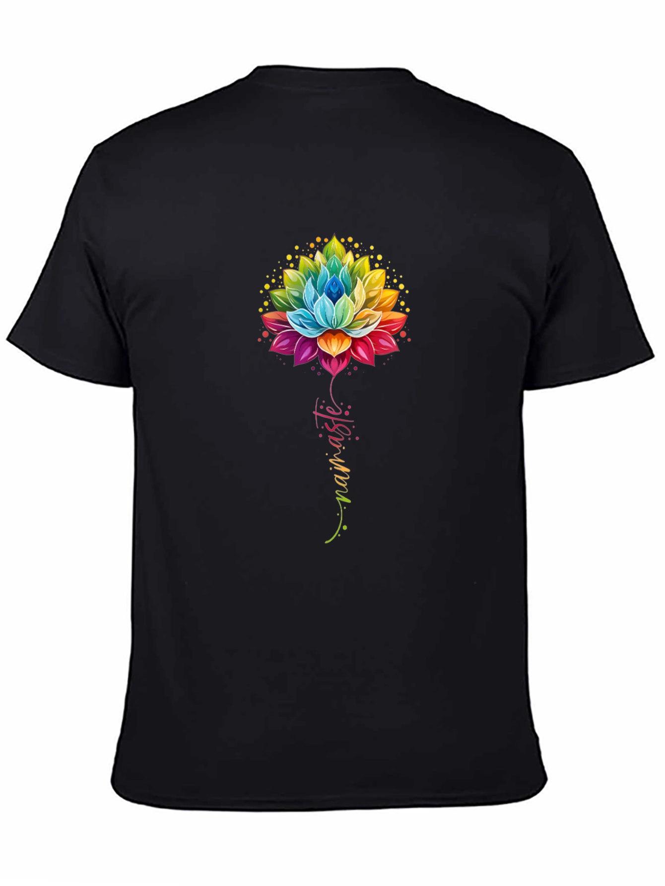 Namaste Lotus Flower Graphic T-Shirt
