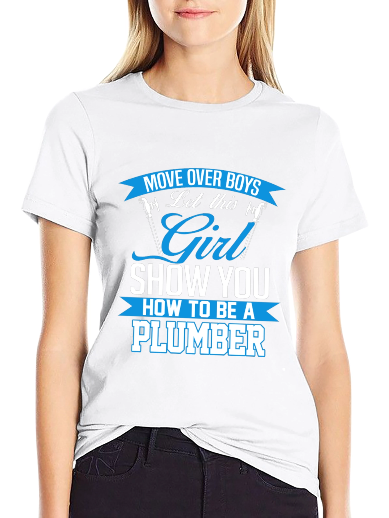 Girl Plumber Graphic T-Shirt