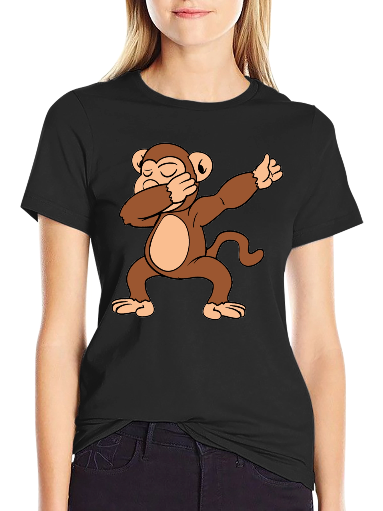 Dabbing Monkey Graphic T-Shirt