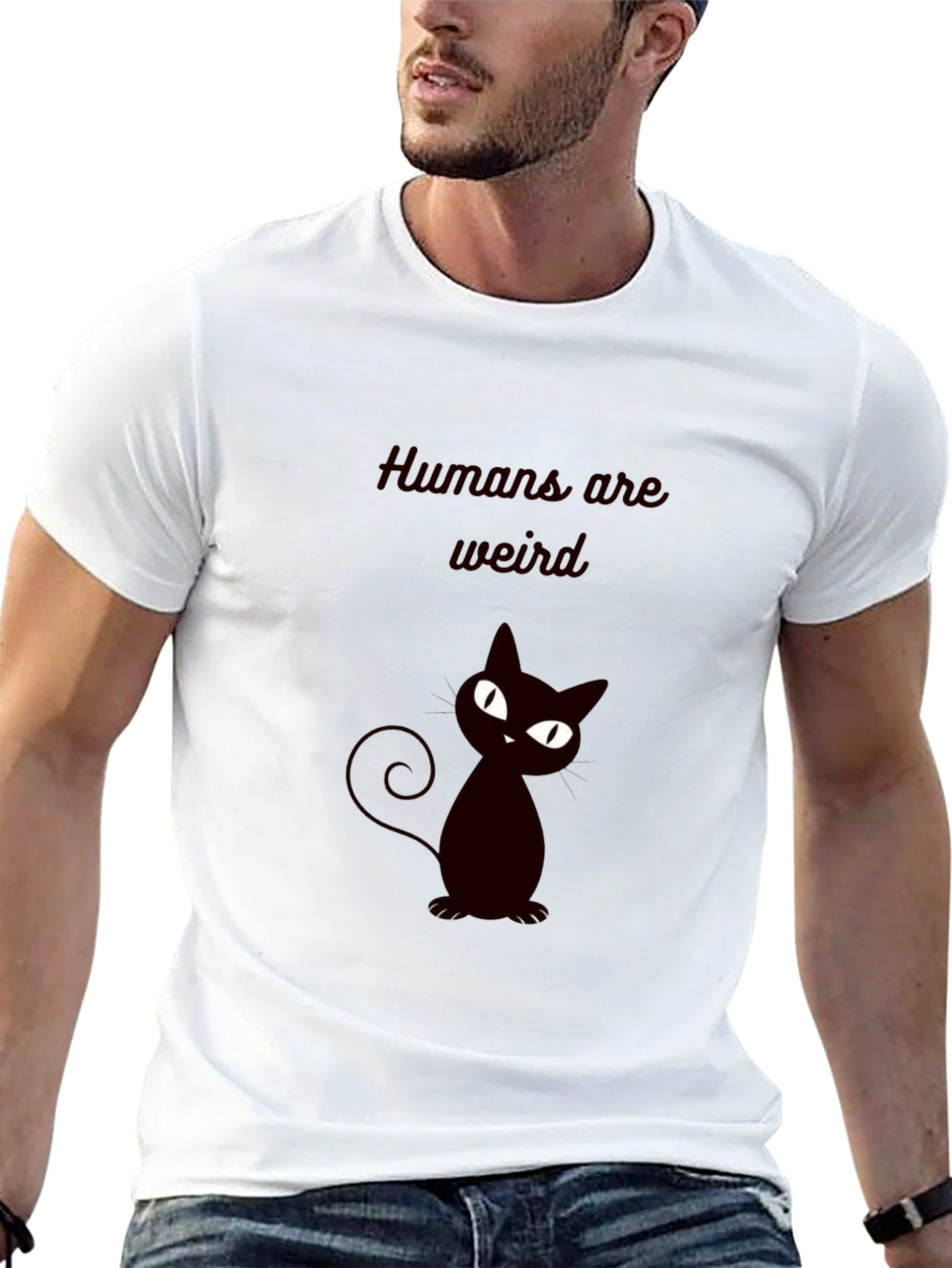 Humans Are Weird Cat T-Shirt