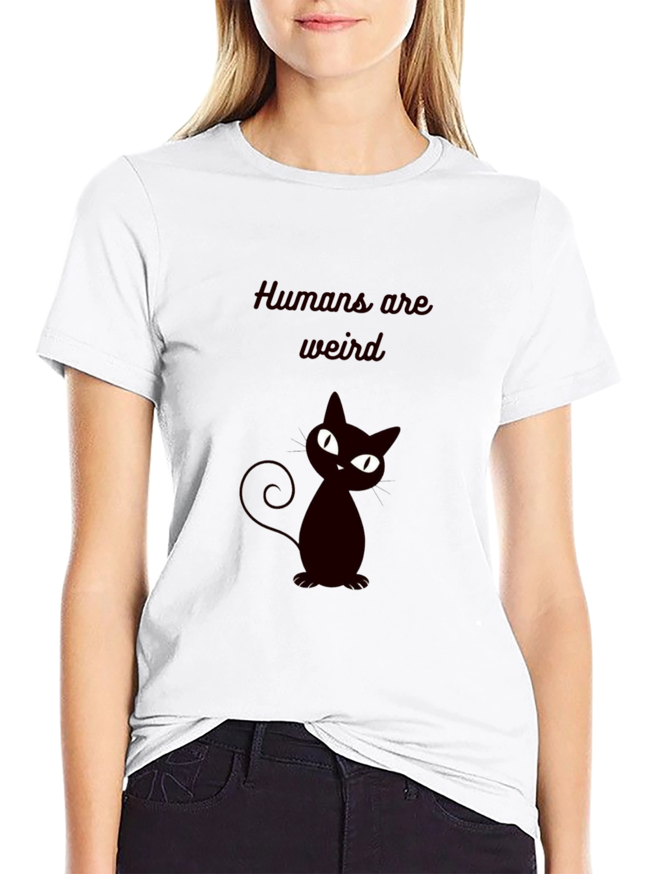Humans Are Weird Cat T-Shirt