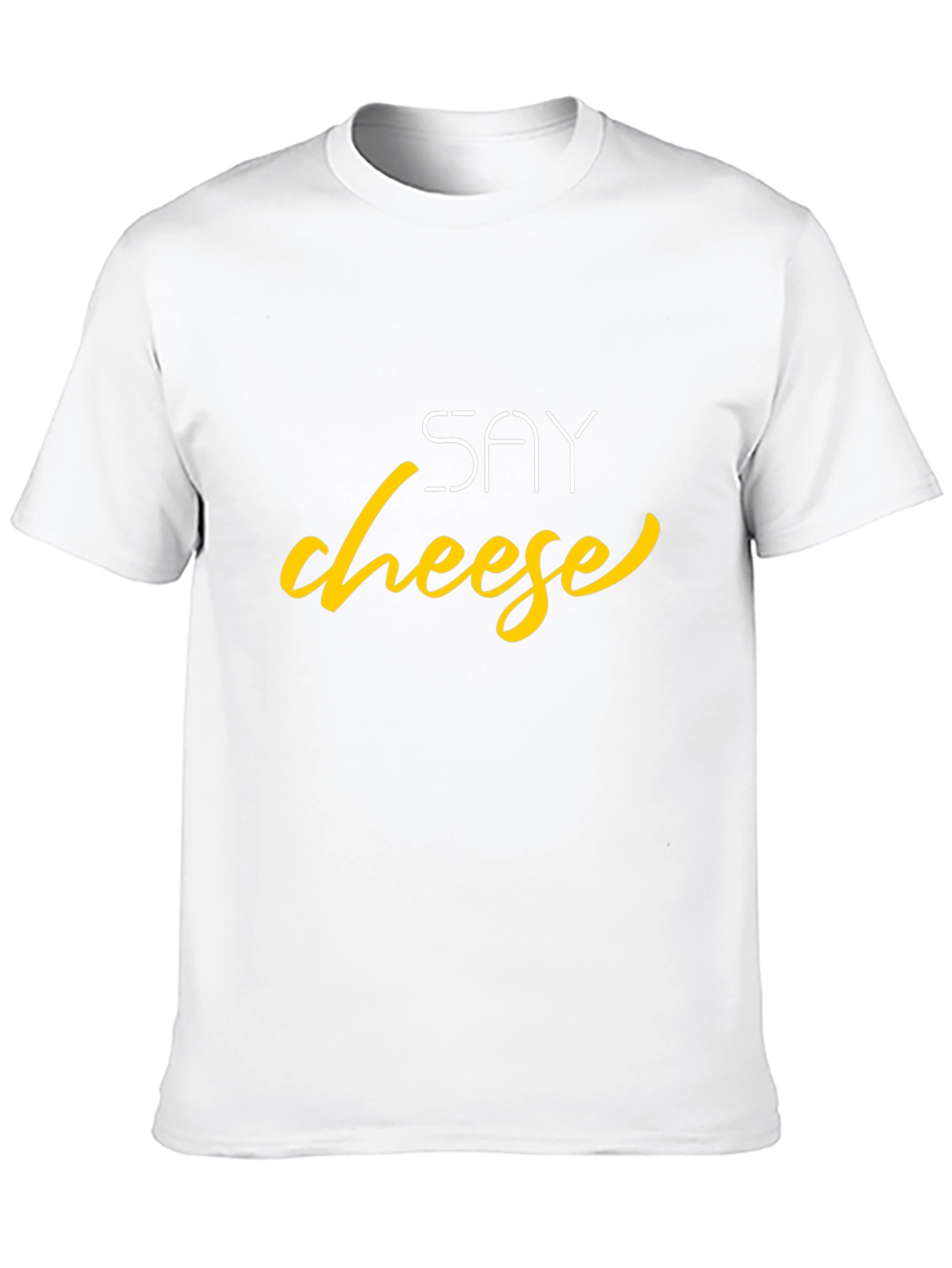 Say Cheese Graphic Tee - Trendy Black T-Shirt
