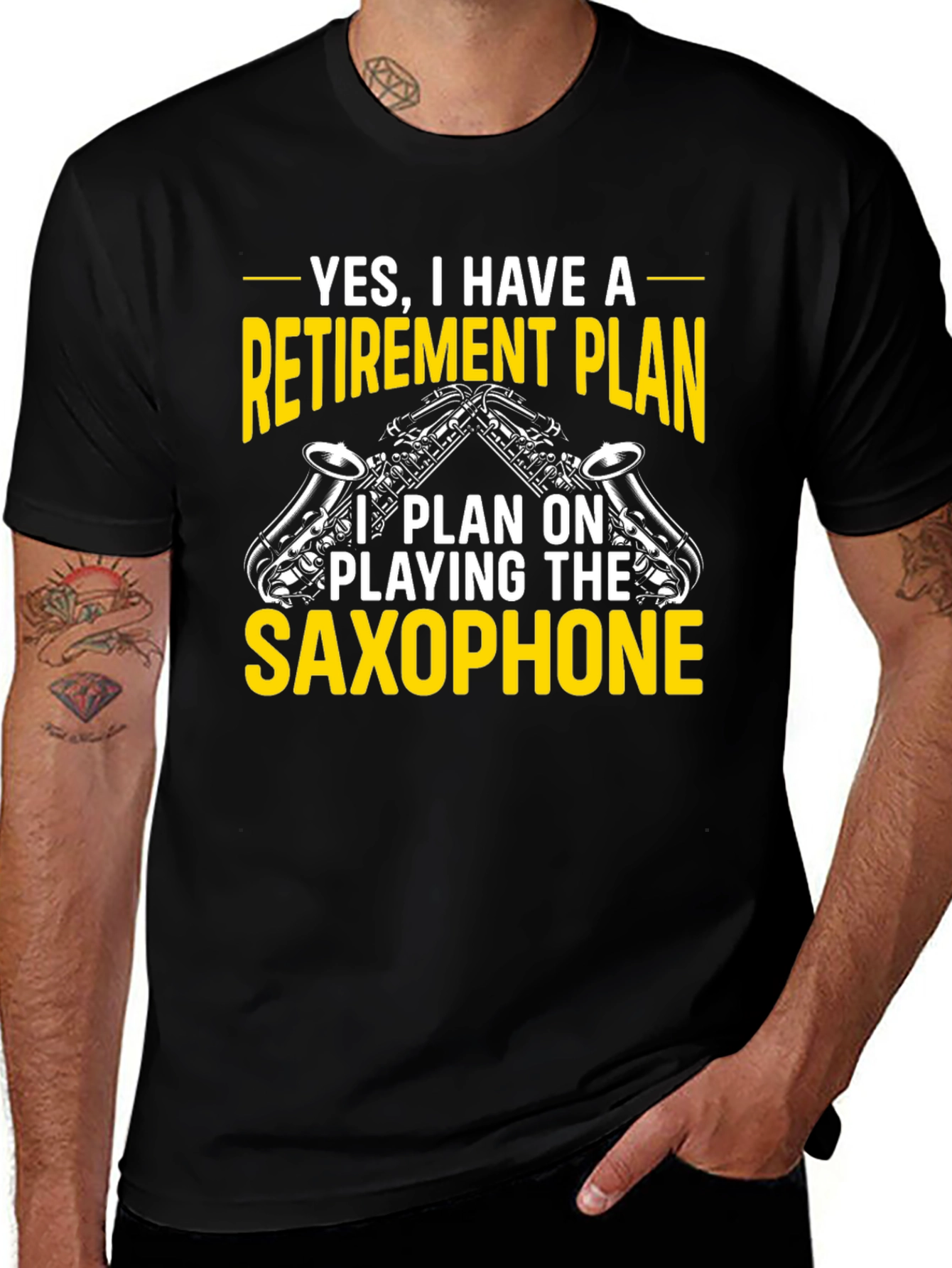 Retirement Plan Saxophone T-Shirt