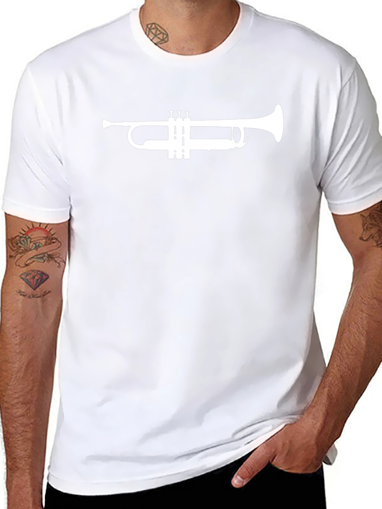 Trumpet Graphic Tee - Musician T-Shirt