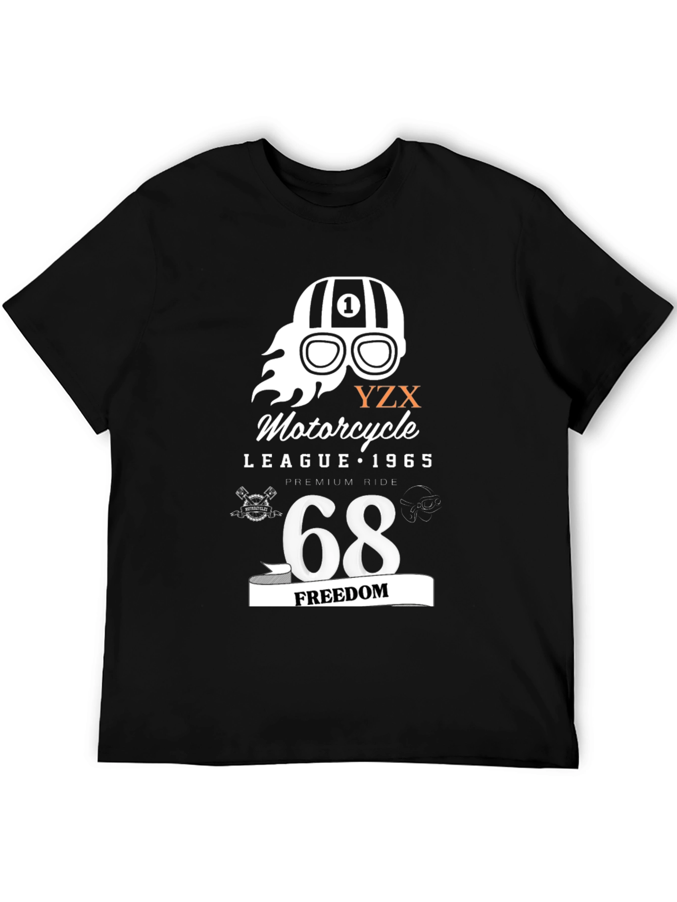 Motorcycle League T-Shirt - Freedom 68 Graphic Tee