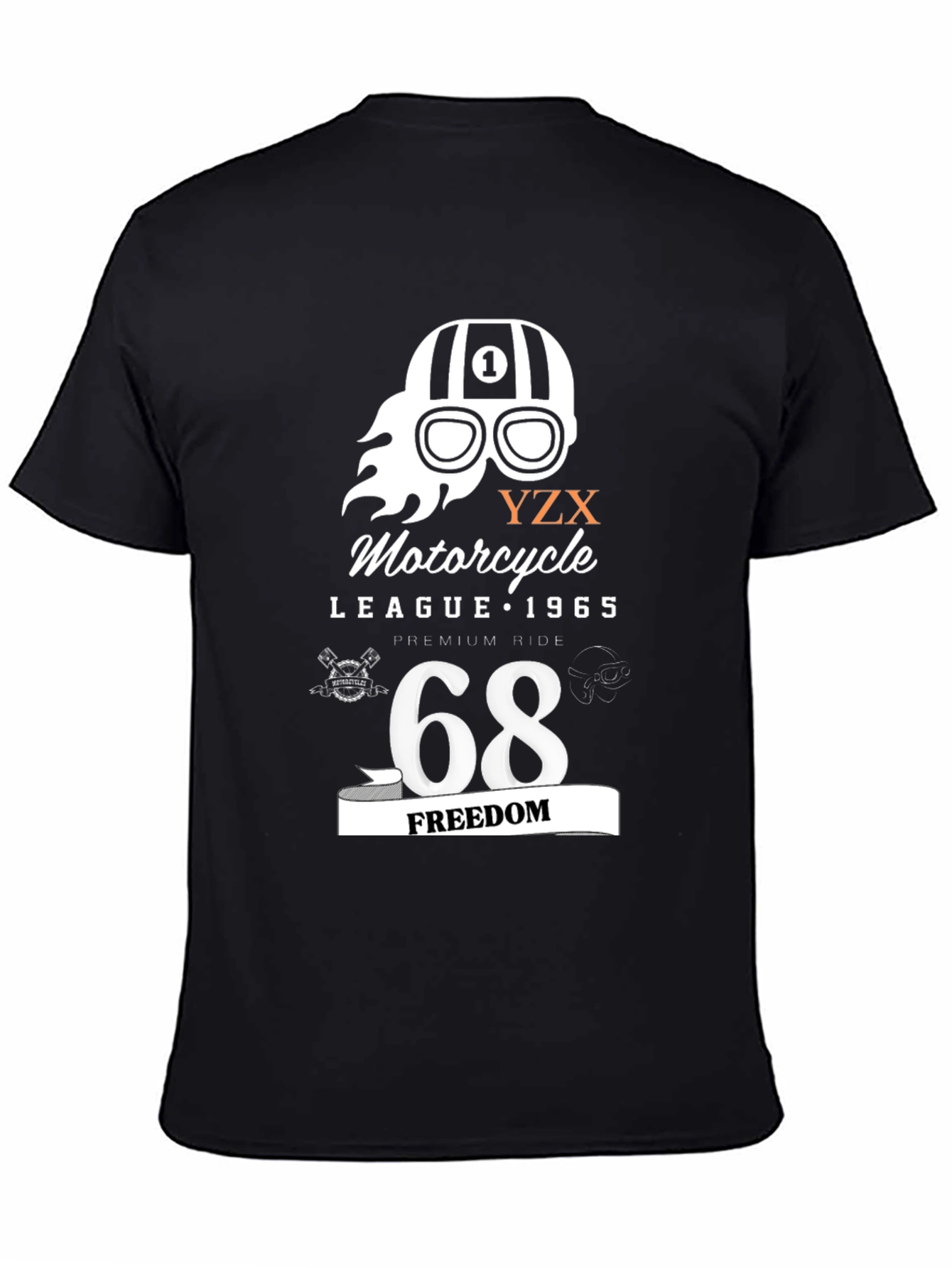 Motorcycle League T-Shirt - Freedom 68 Graphic Tee