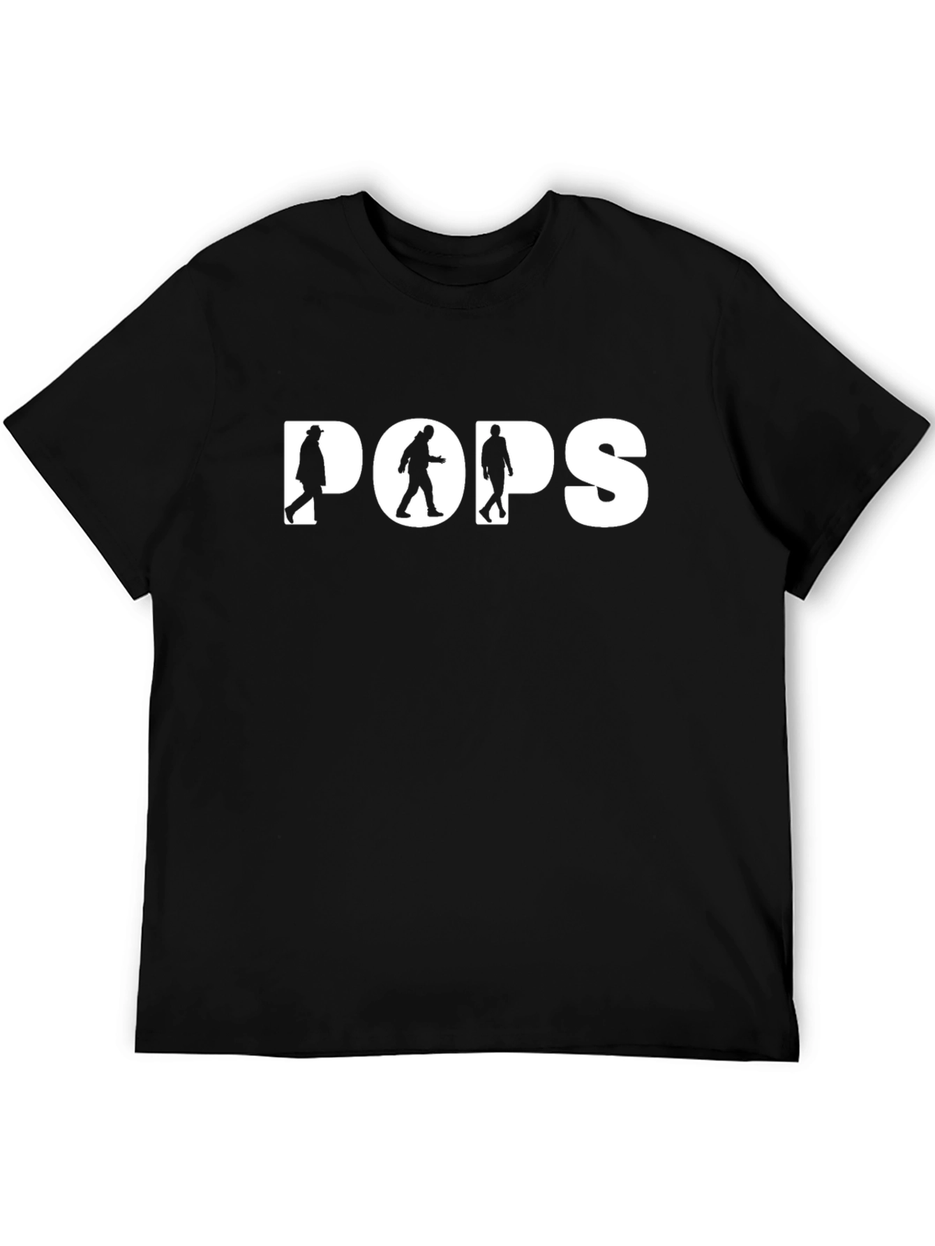 POPS Silhouette Graphic Tee - Mens Black T-Shirt