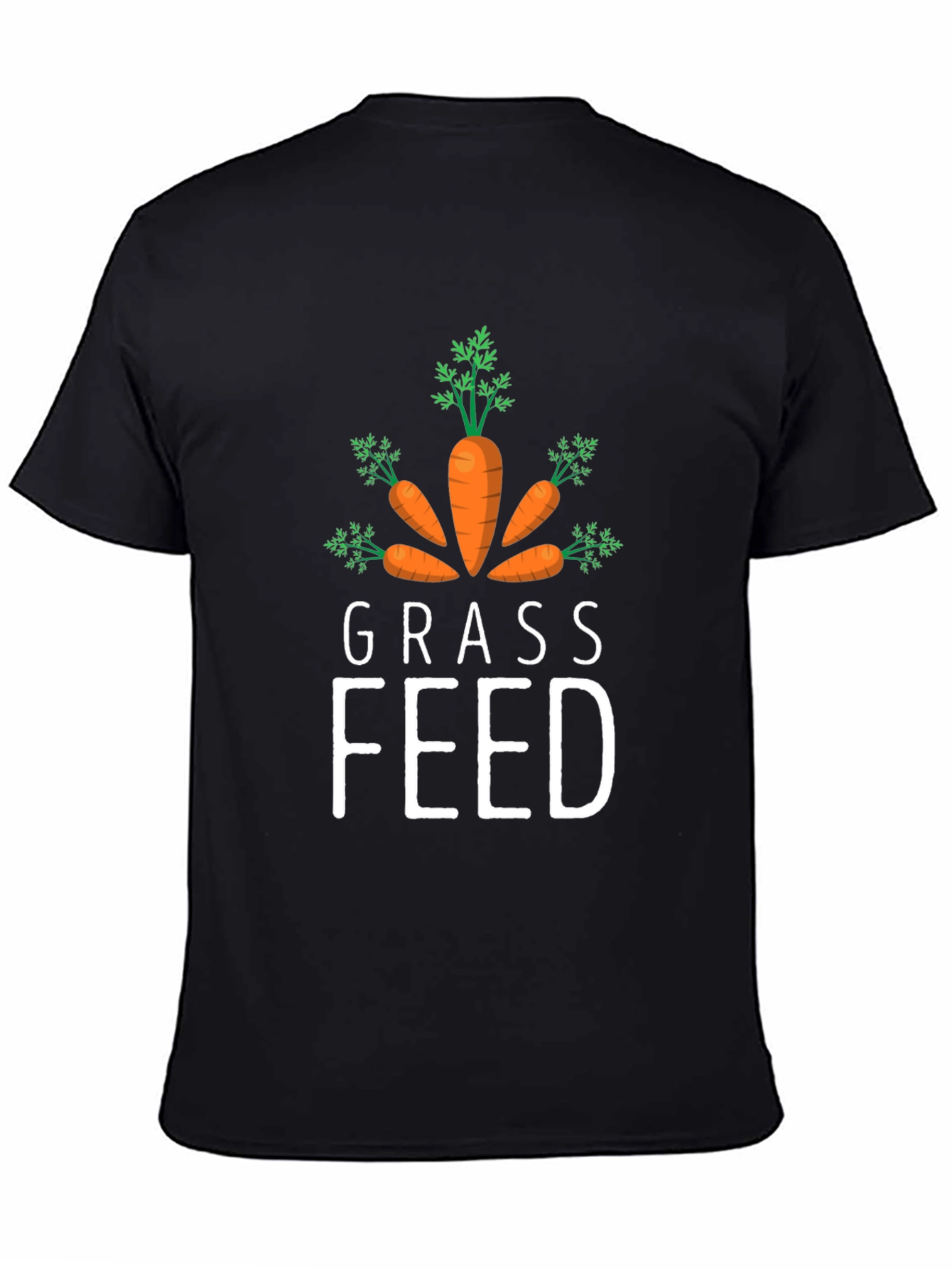 Grass Feed Carrots Graphic Tee - Black
