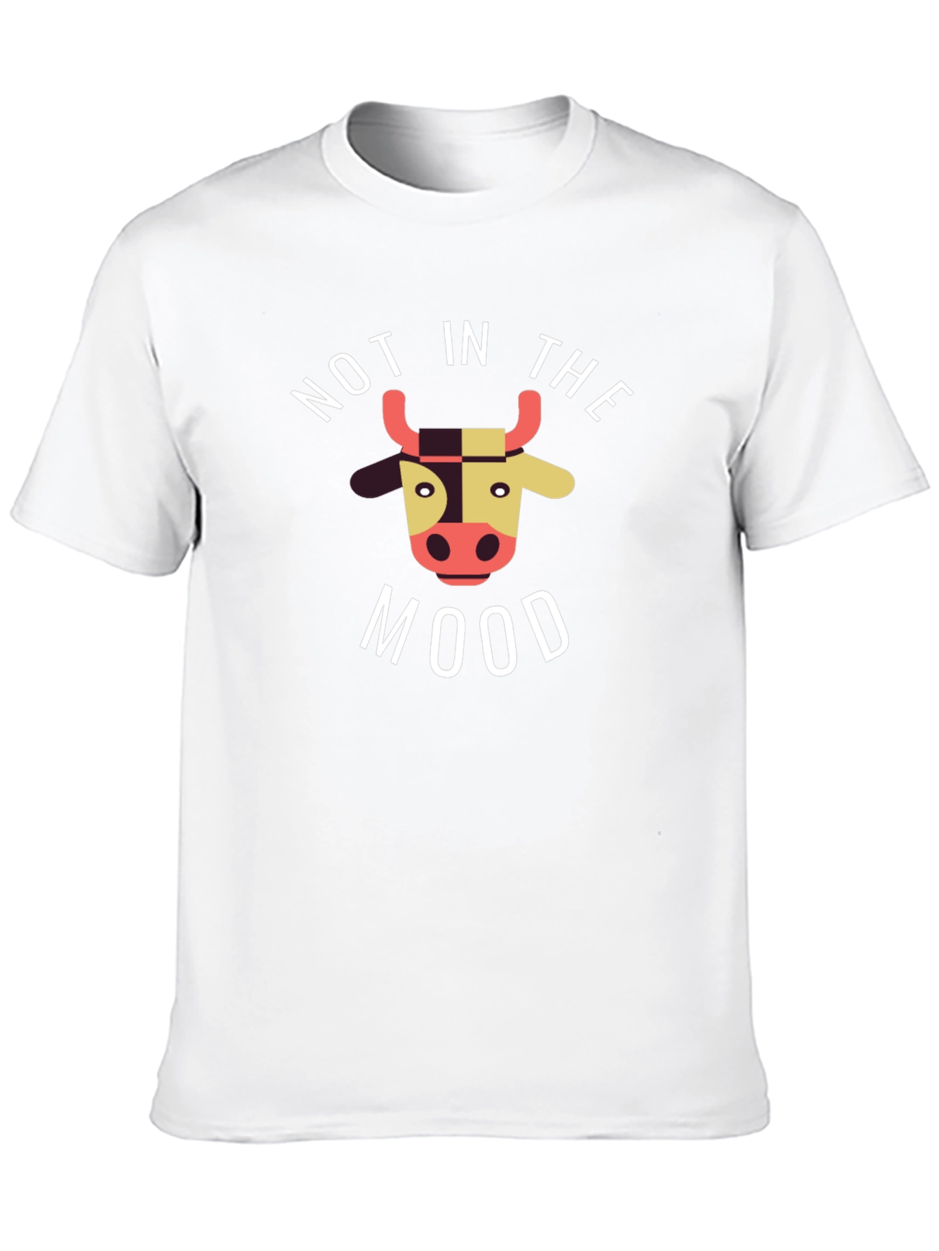 Not in the Mood Cow Graphic Tee - Black