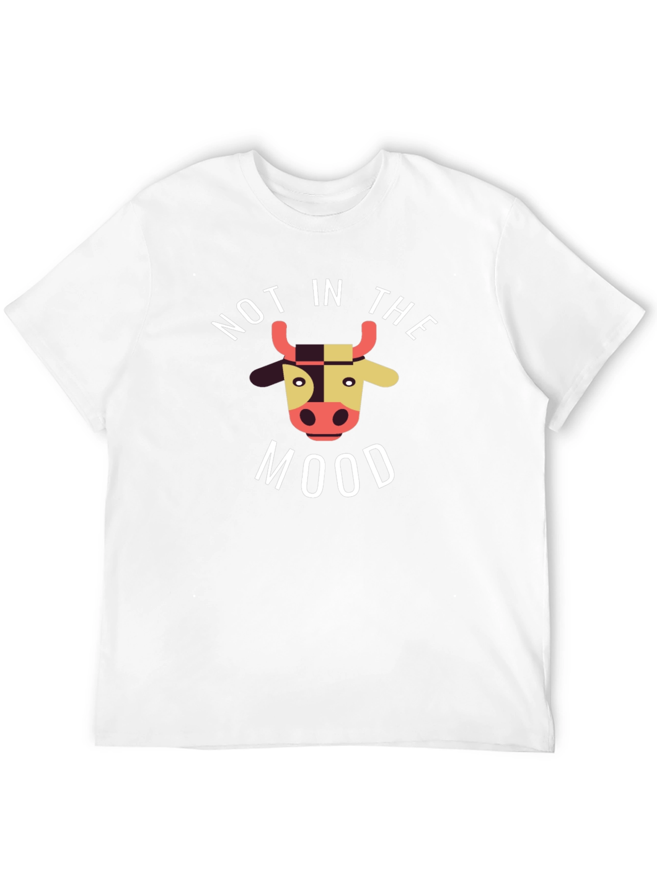 Not in the Mood Cow Graphic Tee - Black