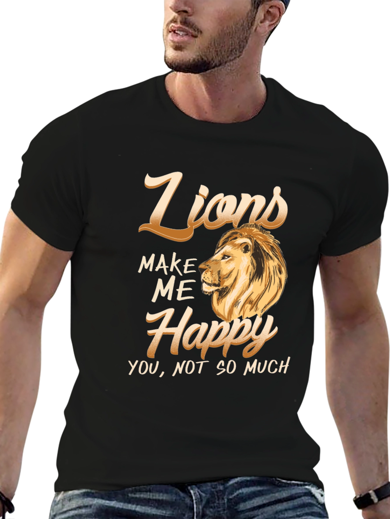 Lions Make Me Happy Graphic Tee