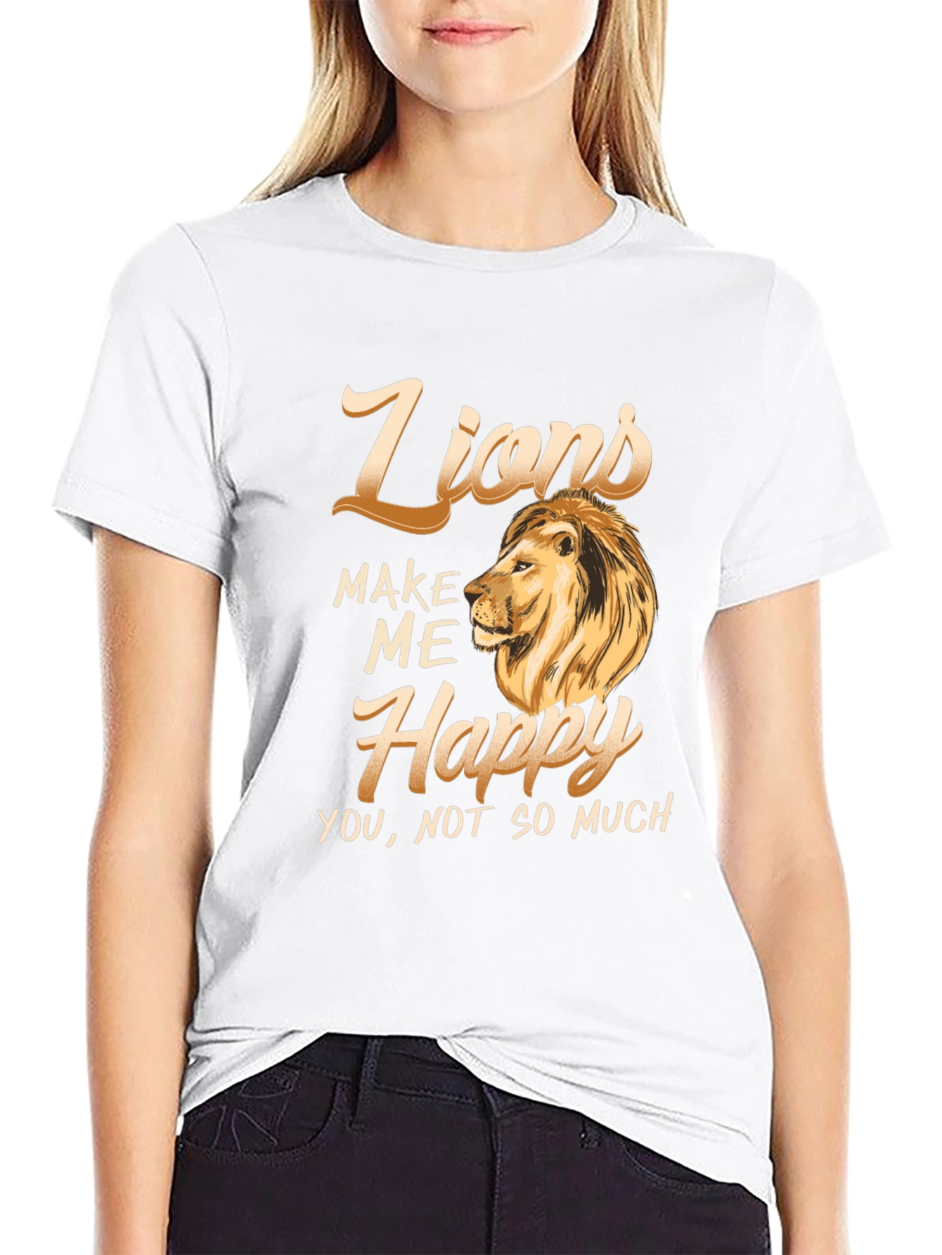 Lions Make Me Happy Graphic Tee