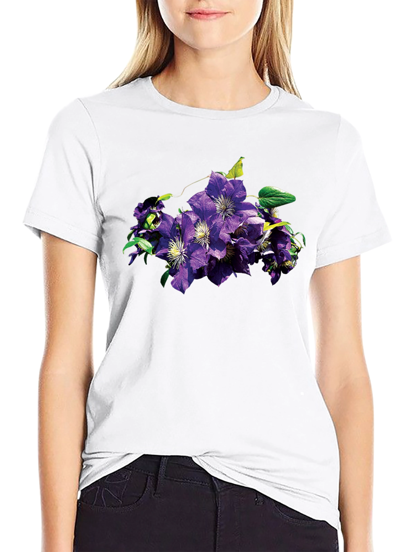 Floral Print T-Shirt - Stylish & Comfortable