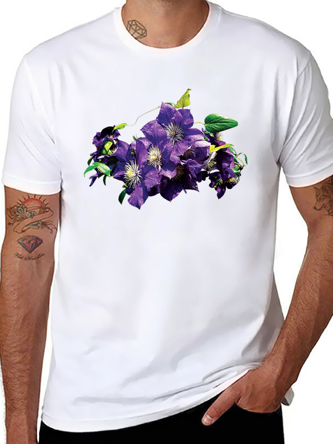 Floral Print T-Shirt - Stylish & Comfortable