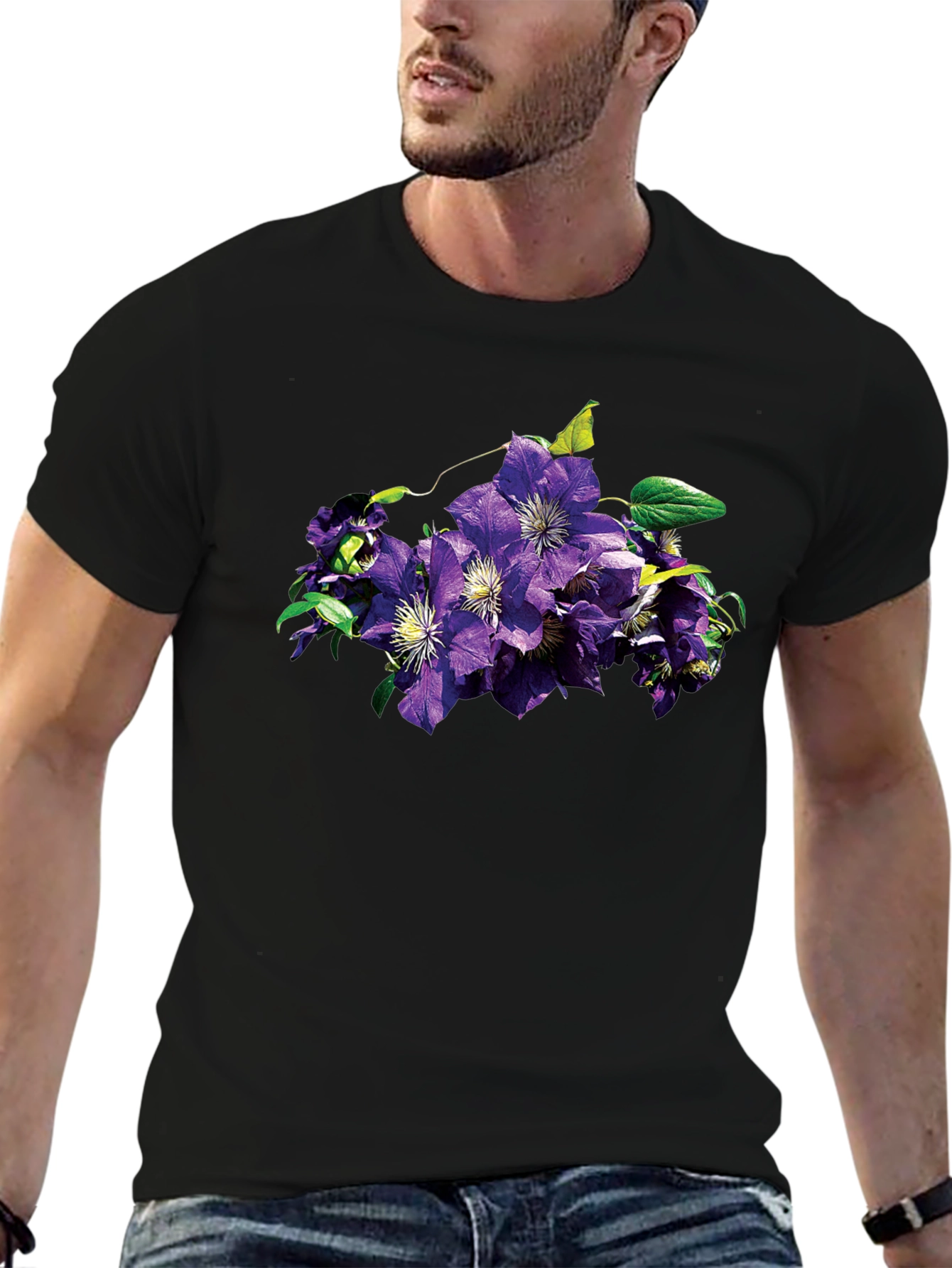 Floral Print T-Shirt - Stylish & Comfortable