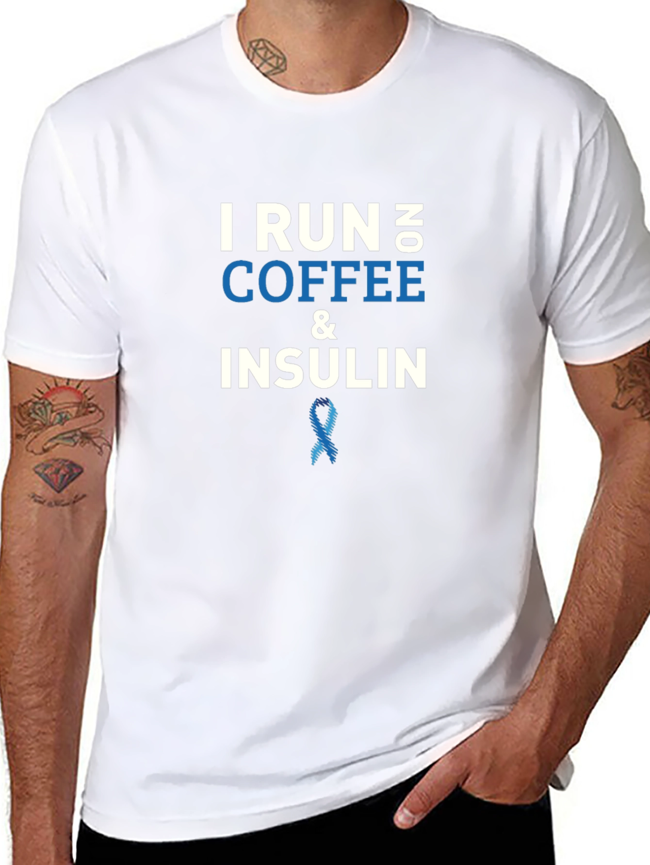 I Run on No Coffee & Insulin T-Shirt