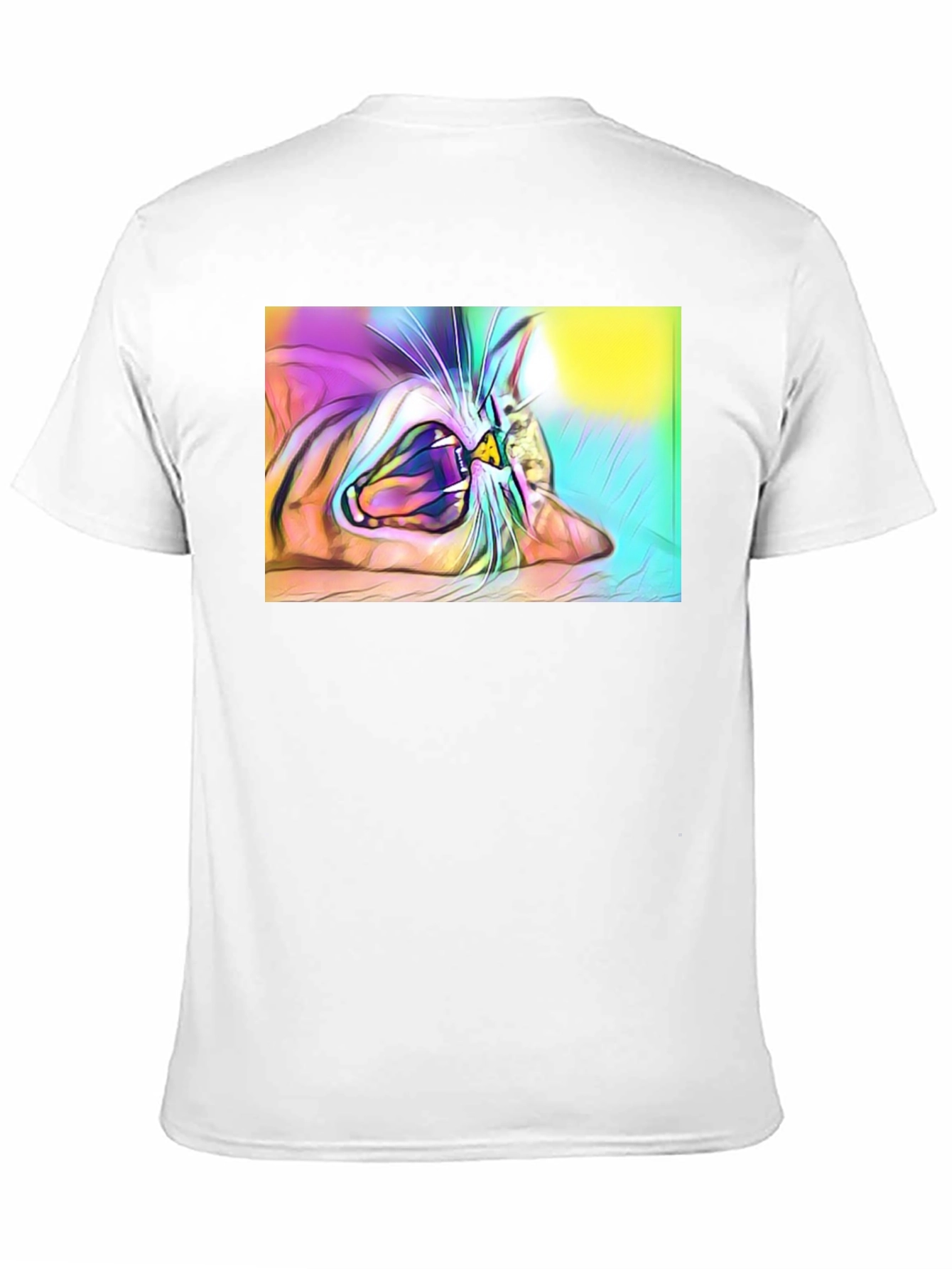 Cat Yawning T-Shirt - Unique Graphic Tee