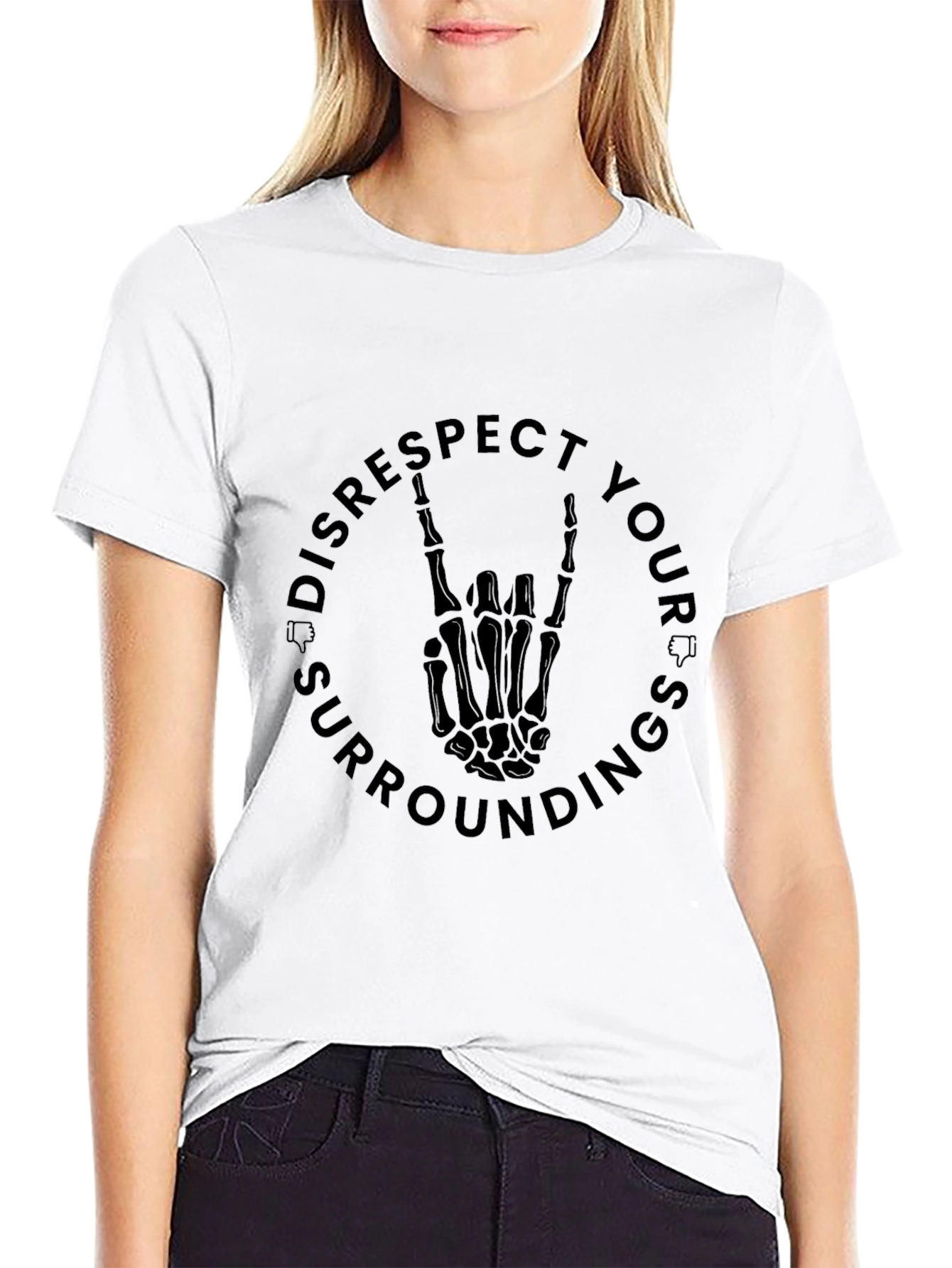 Disrespect Your Surroundings Graphic Tee - Black