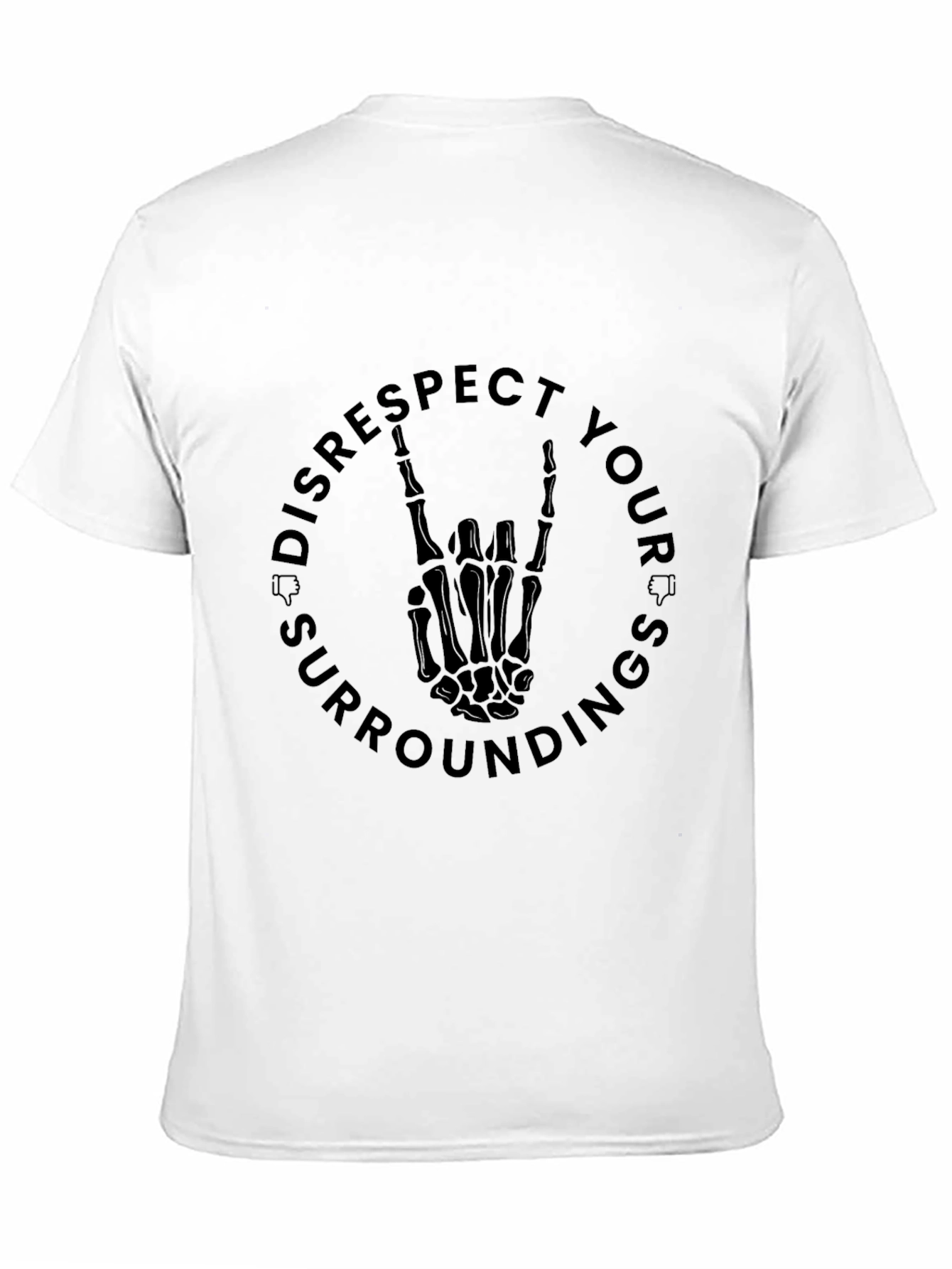 Disrespect Your Surroundings Graphic Tee - Black
