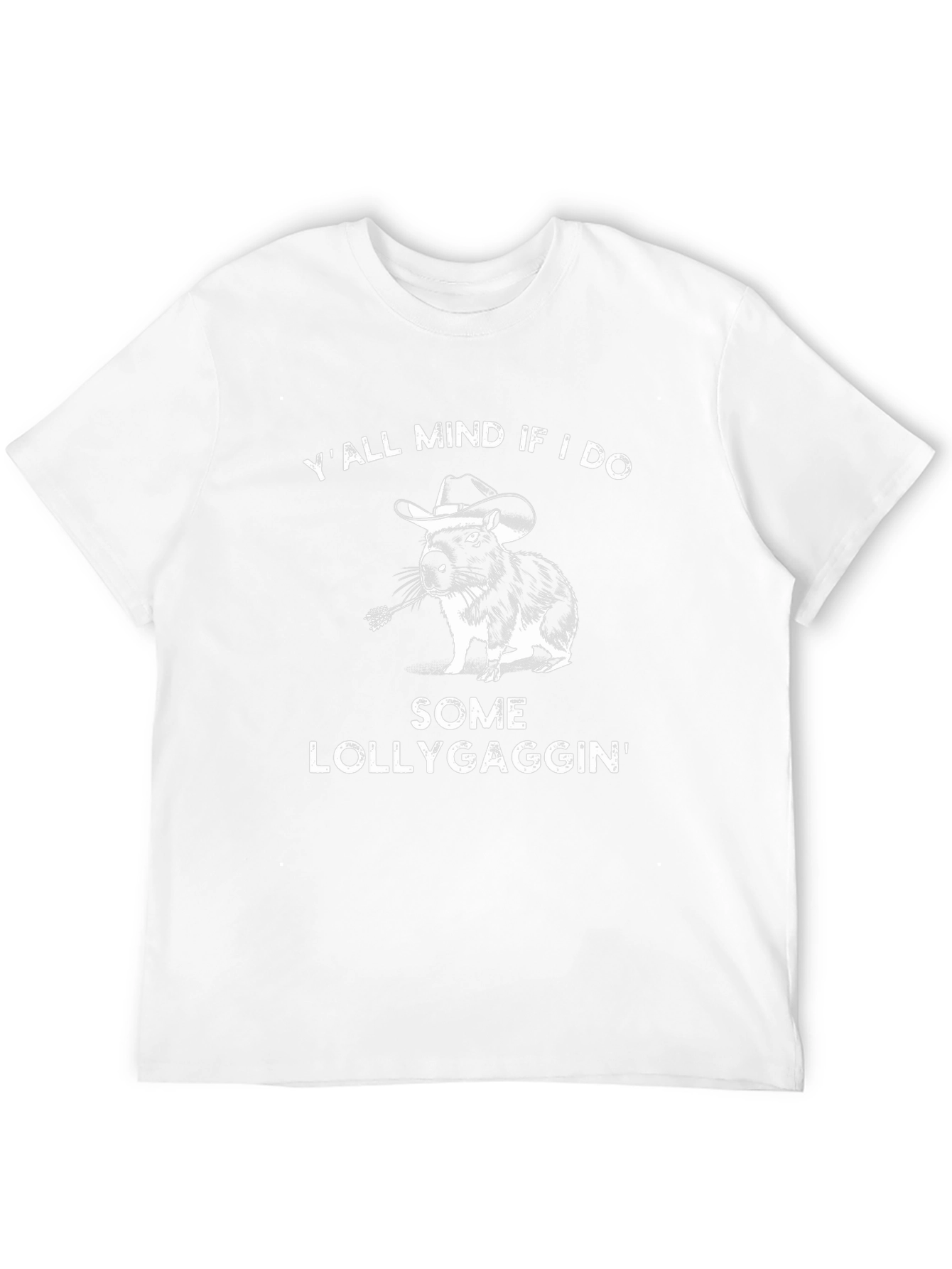 Funny Lollygagging Capybara Graphic T-Shirt