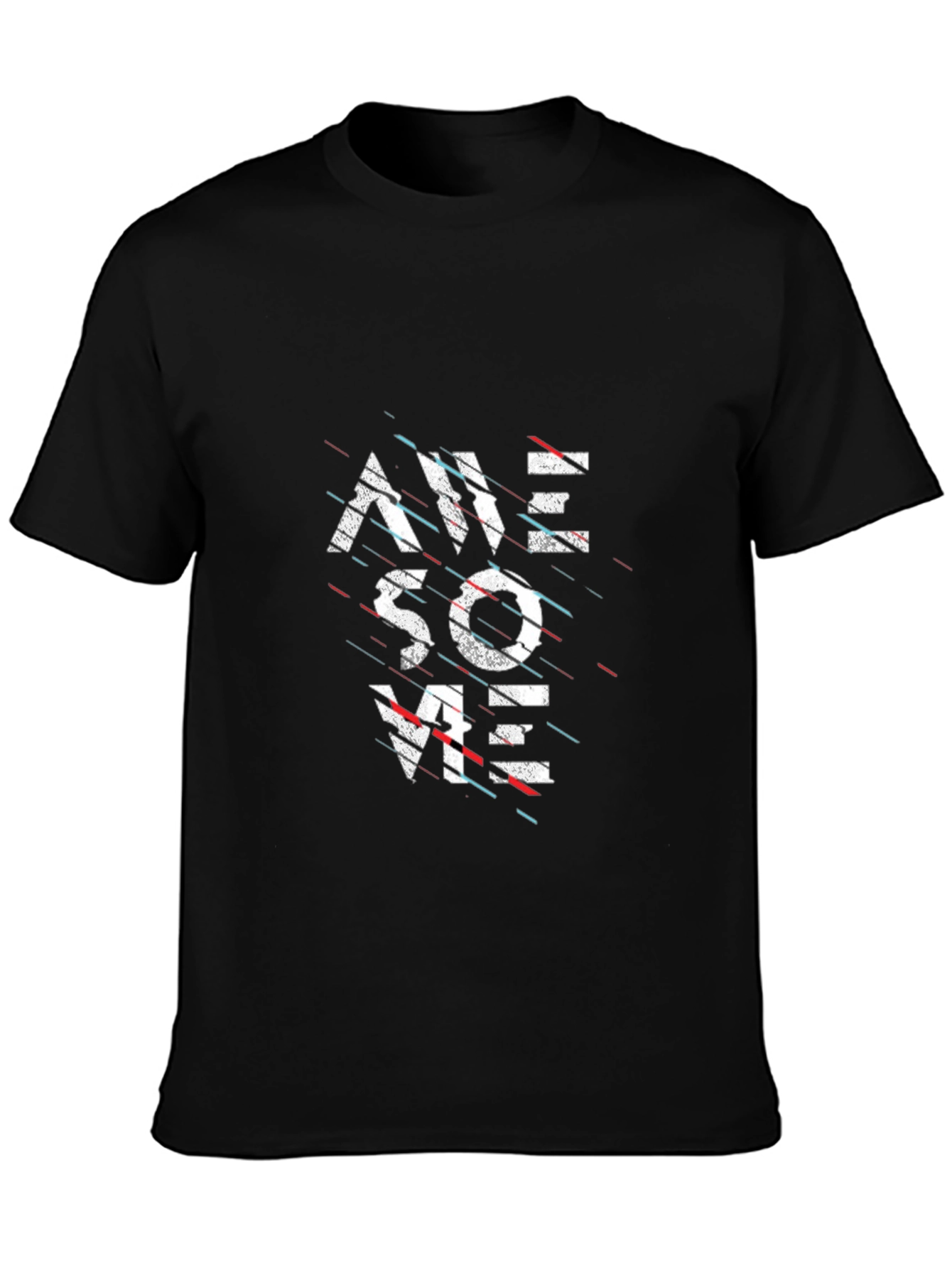 Awesome Graphic Tee - Black Casual T-Shirt