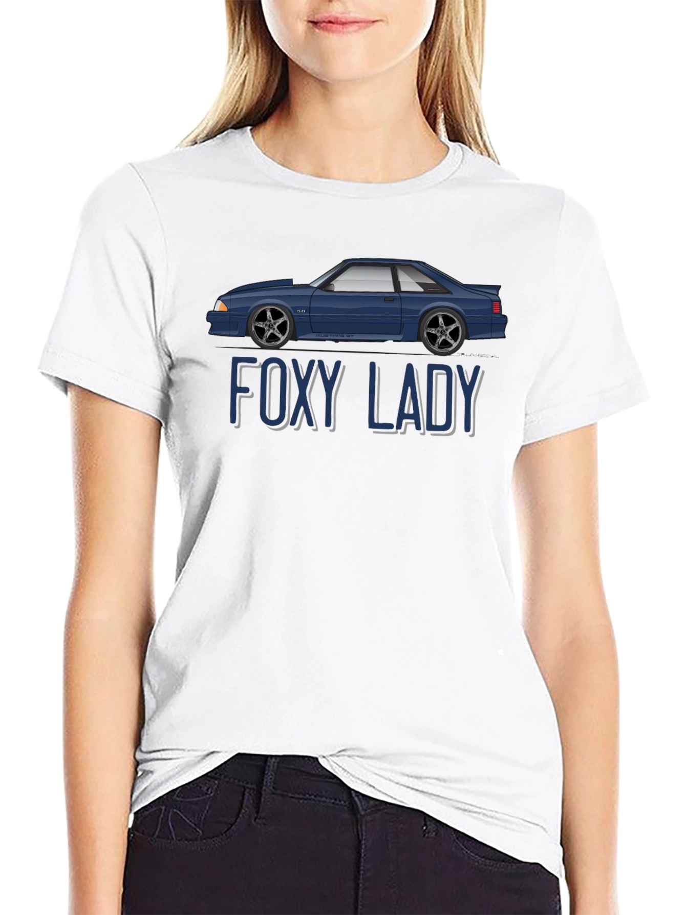 Foxy Lady Car Graphic T-Shirt