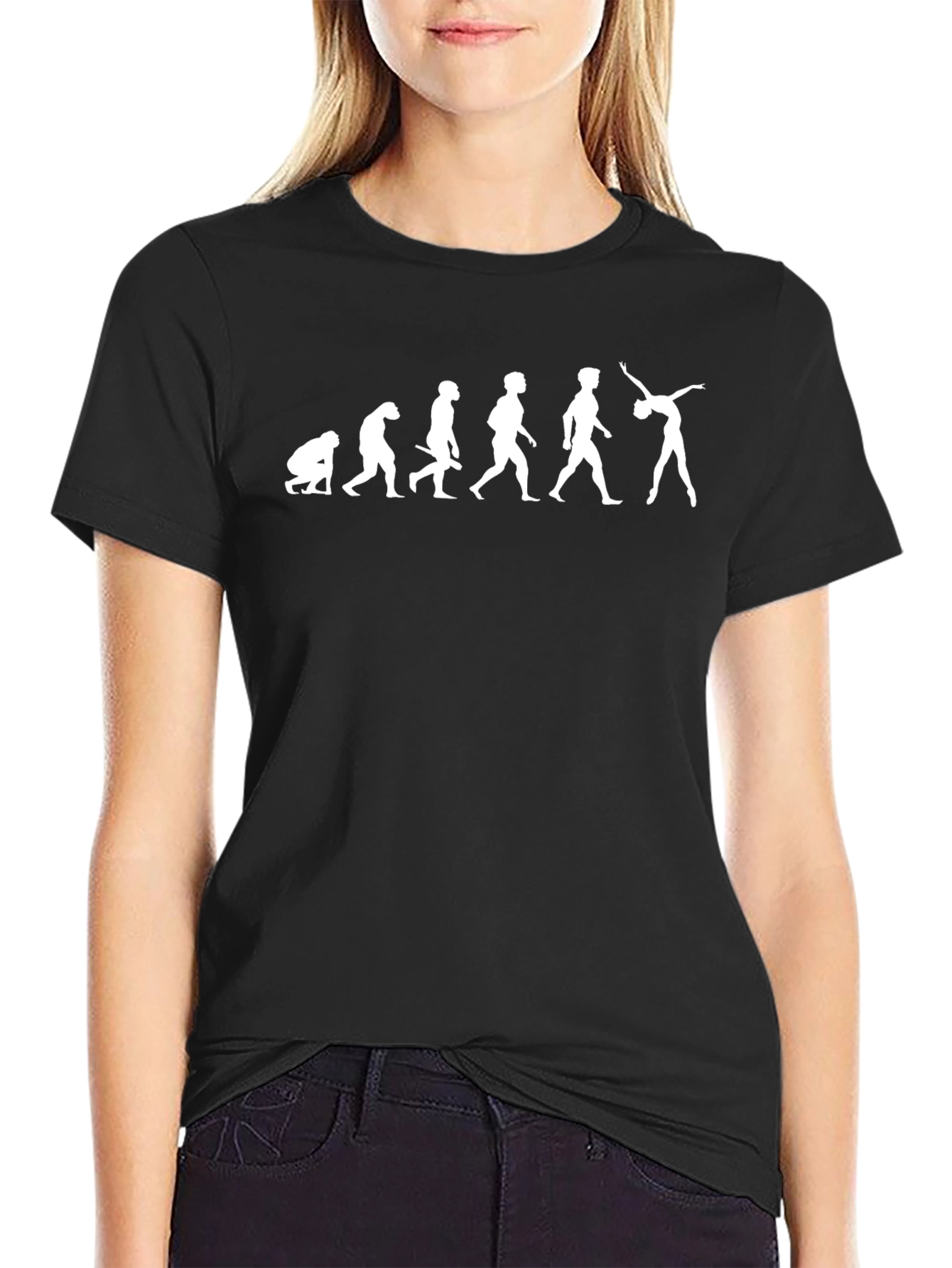 Gymnast Evolution T-Shirt - Unisex Black Tee