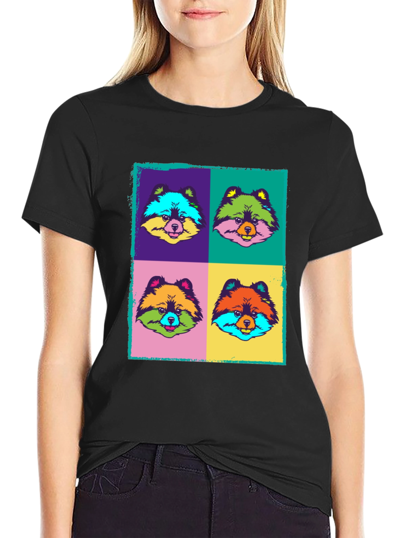 Pop Art Pomeranian T-Shirt - Unique Graphic Tee