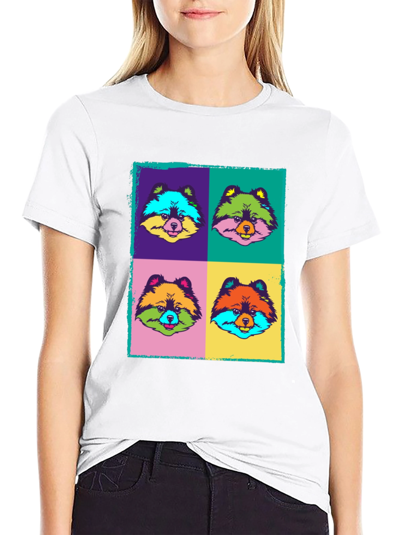 Pop Art Pomeranian T-Shirt - Unique Graphic Tee