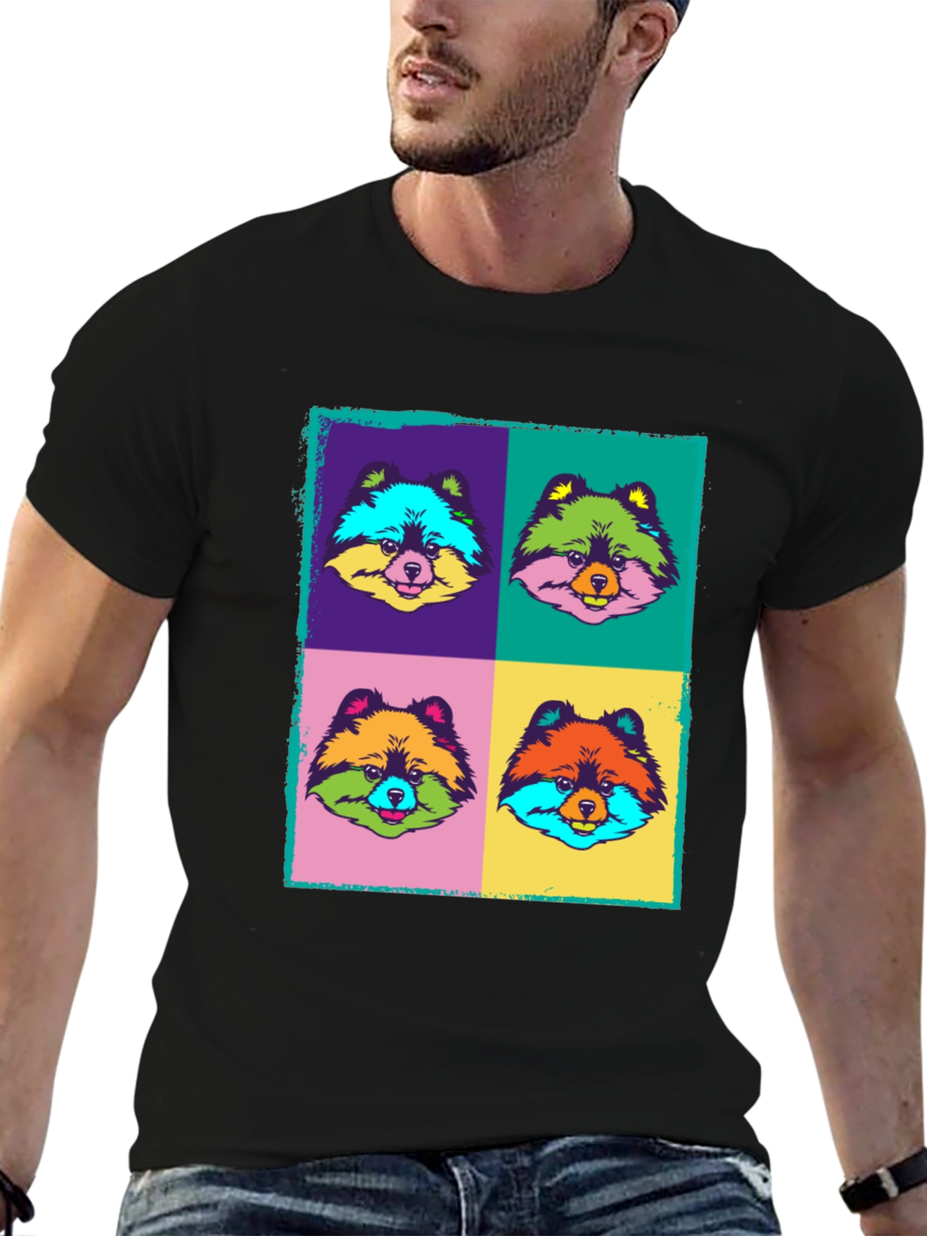 Pop Art Pomeranian T-Shirt - Unique Graphic Tee