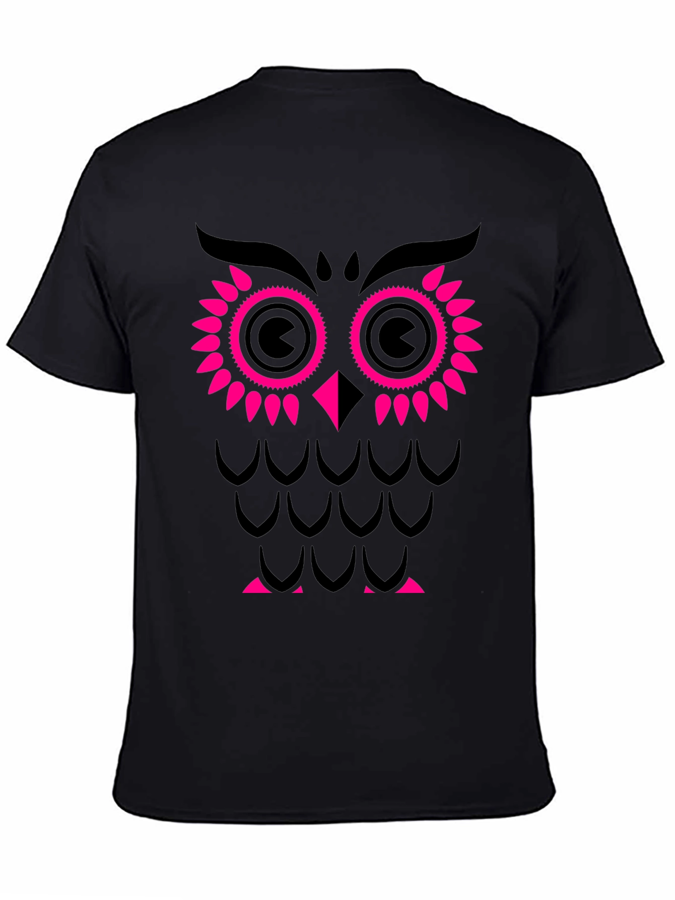 Stylish Owl Graphic Print T-Shirt