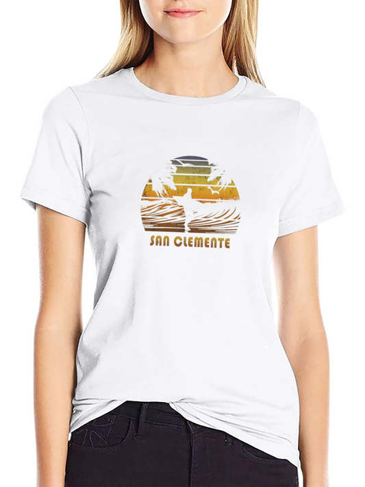 San Clemente Surfer Graphic Tee - Black