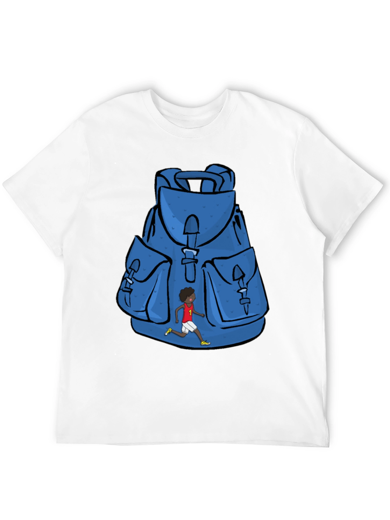 Graphic Print Backpack T-Shirt