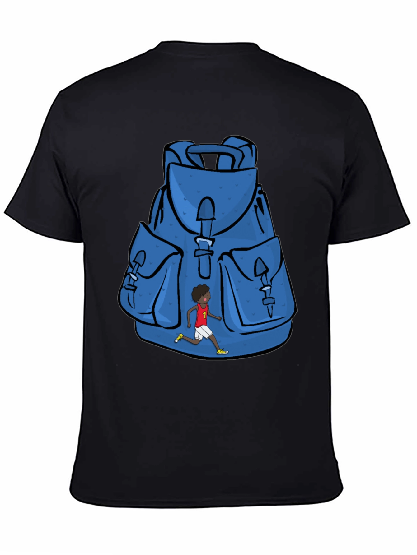 Graphic Print Backpack T-Shirt