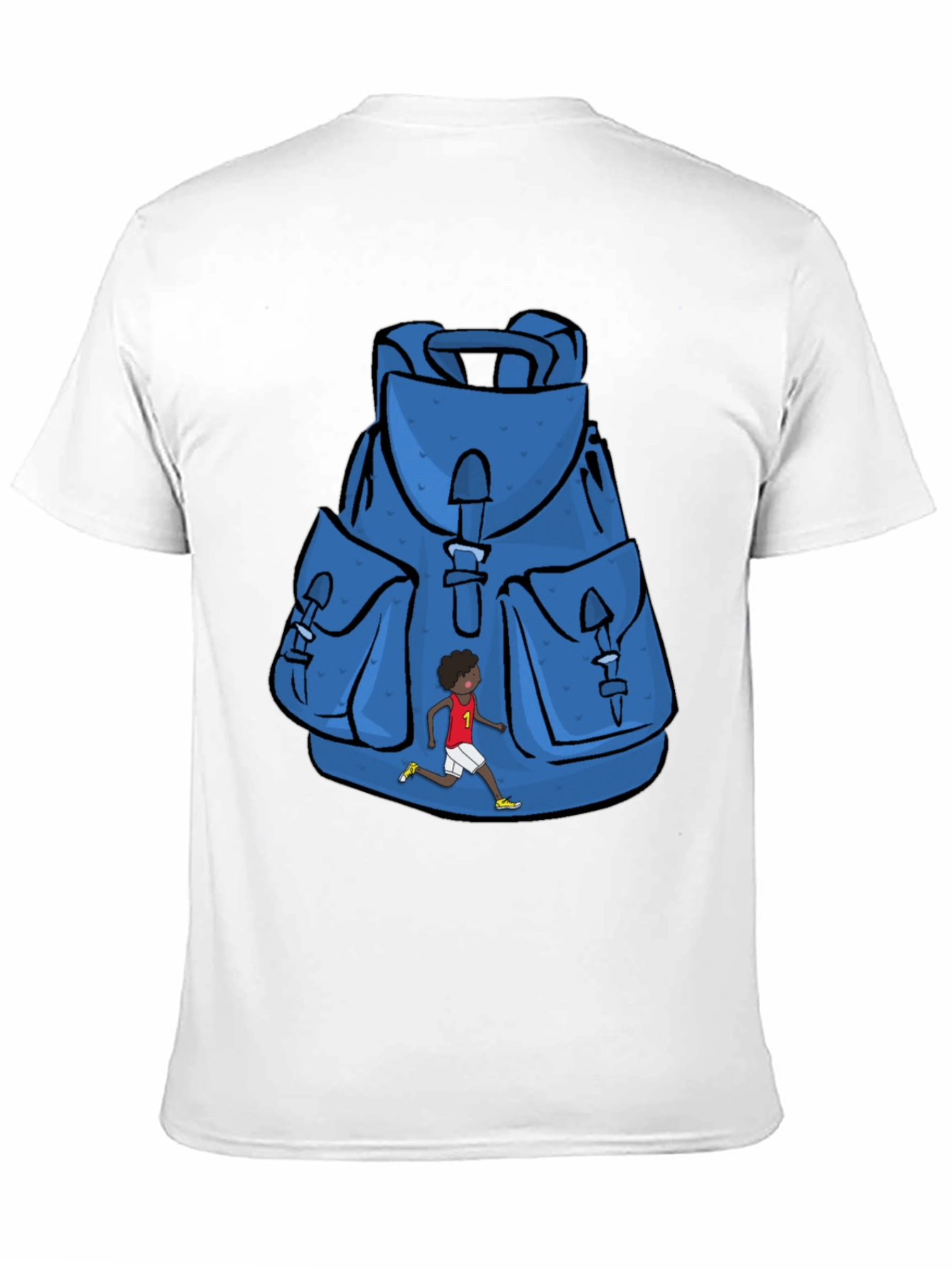 Graphic Print Backpack T-Shirt