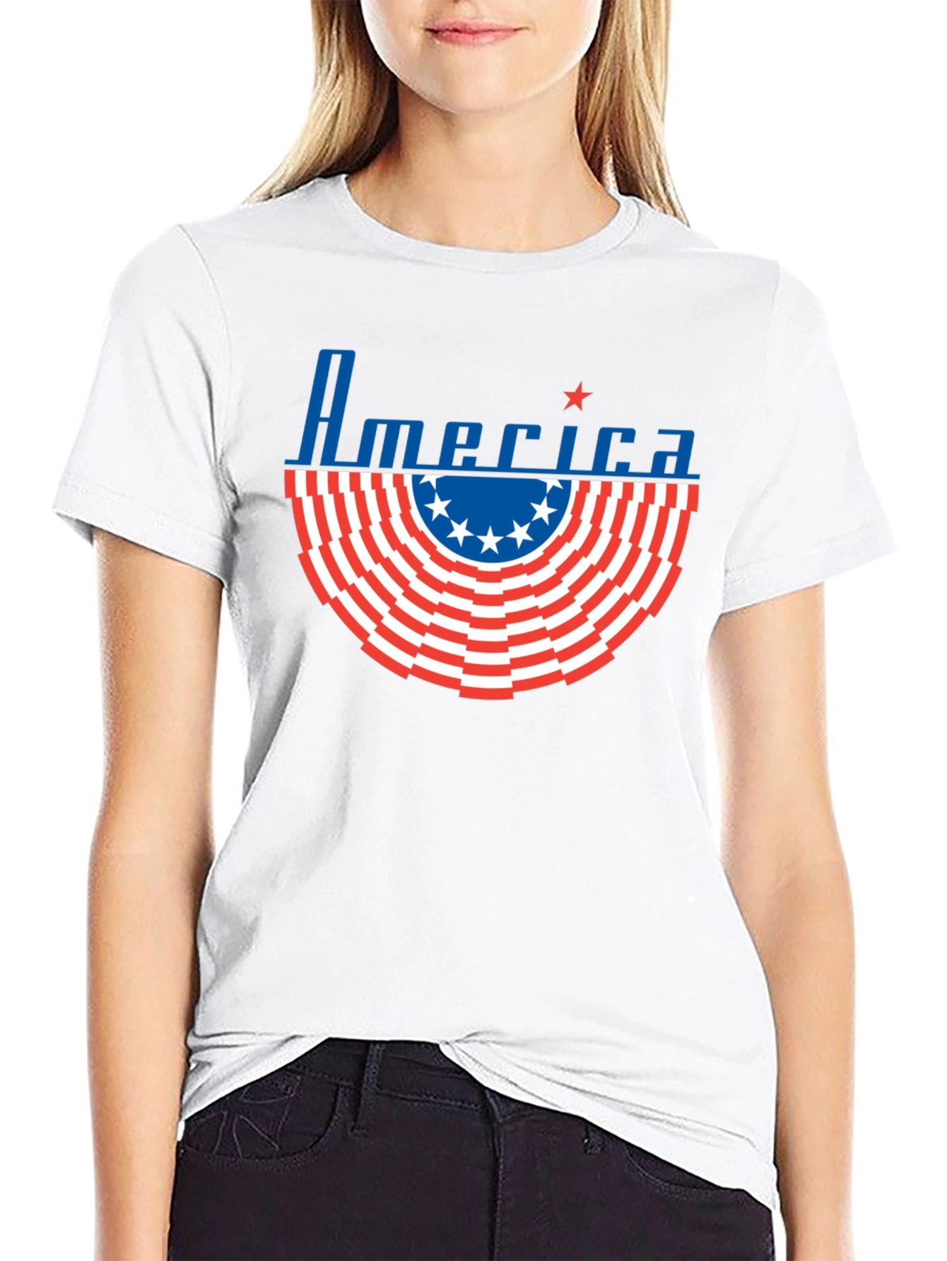 America Flag Graphic T-Shirt
