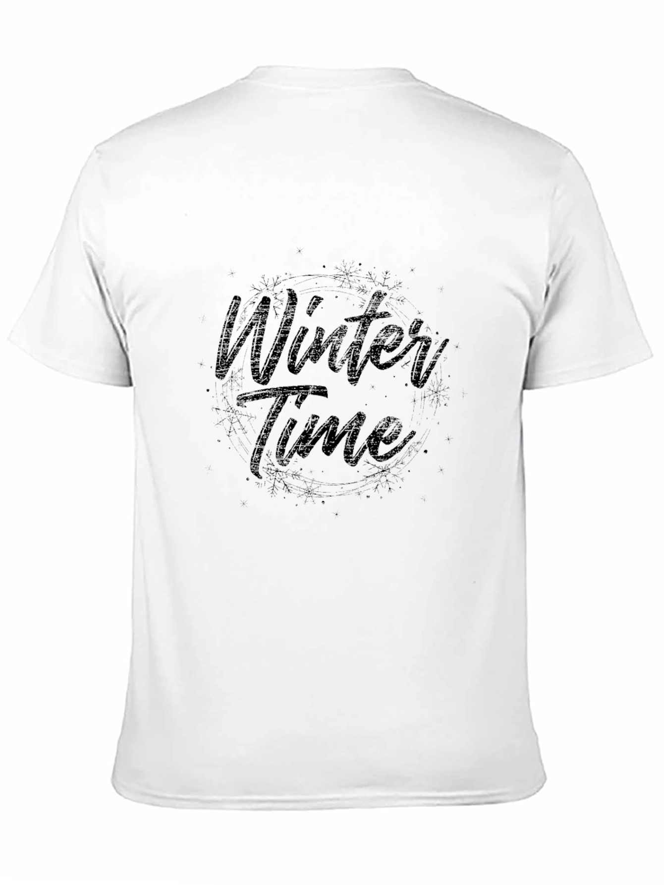 Winter Time Black Graphic Tee