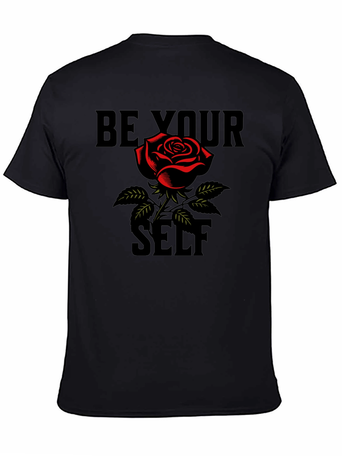 Be Your Self Rose Graphic Tee