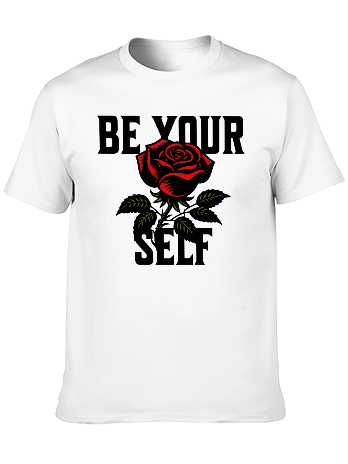 Be Your Self Rose Graphic Tee