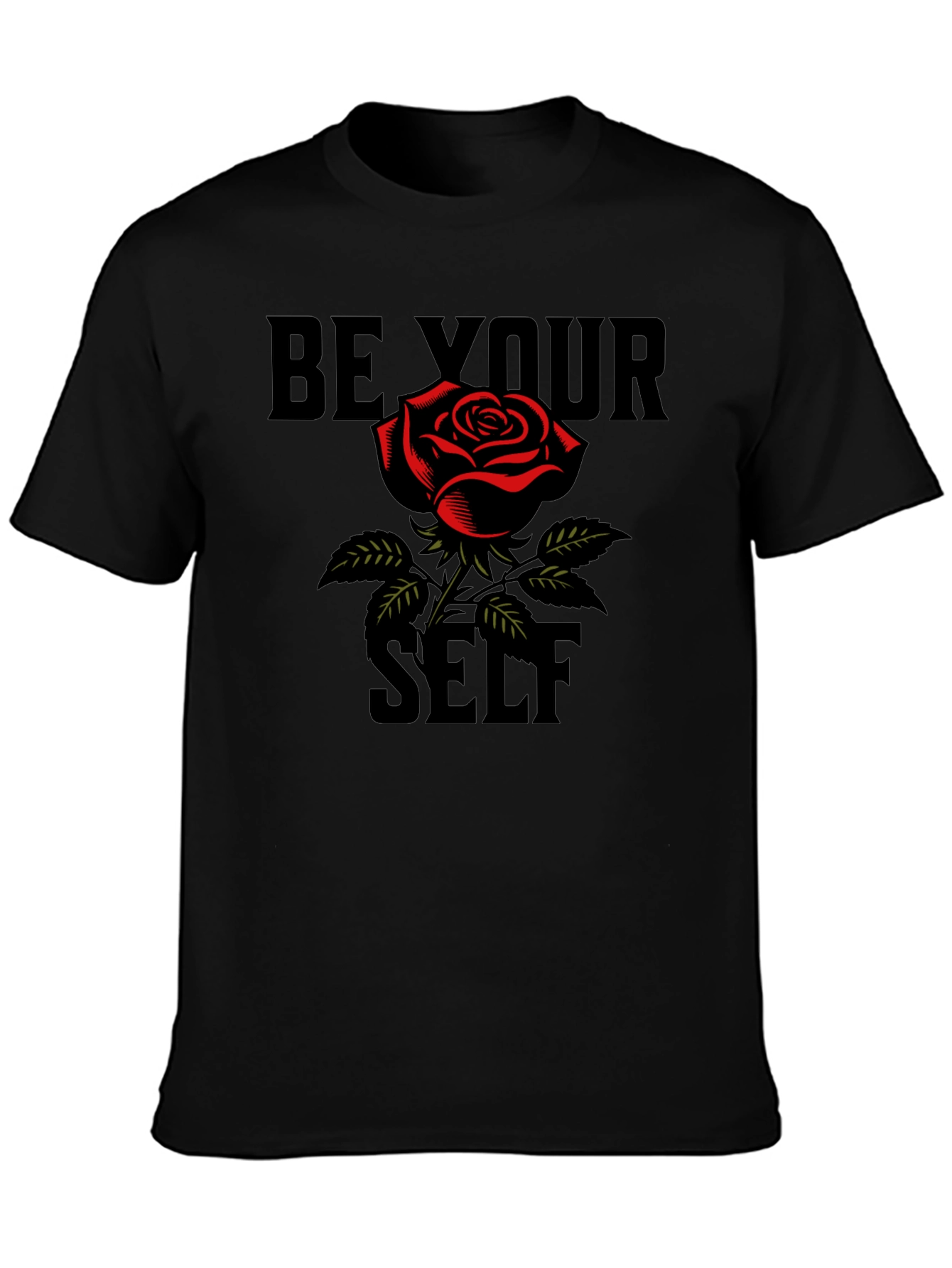 Be Your Self Rose Graphic Tee