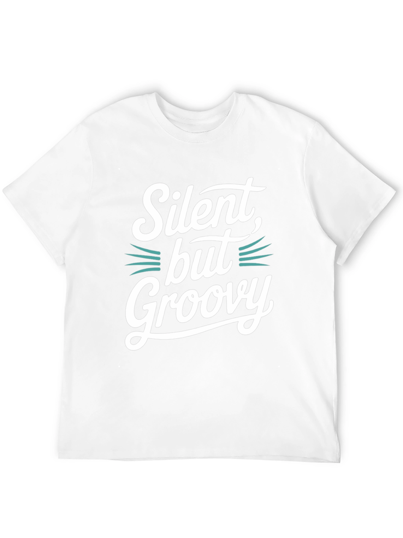 Silent But Groovy Black Graphic Tee