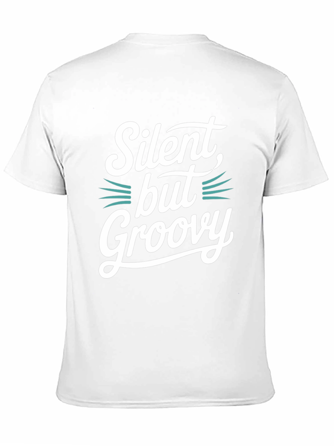 Silent But Groovy Black Graphic Tee