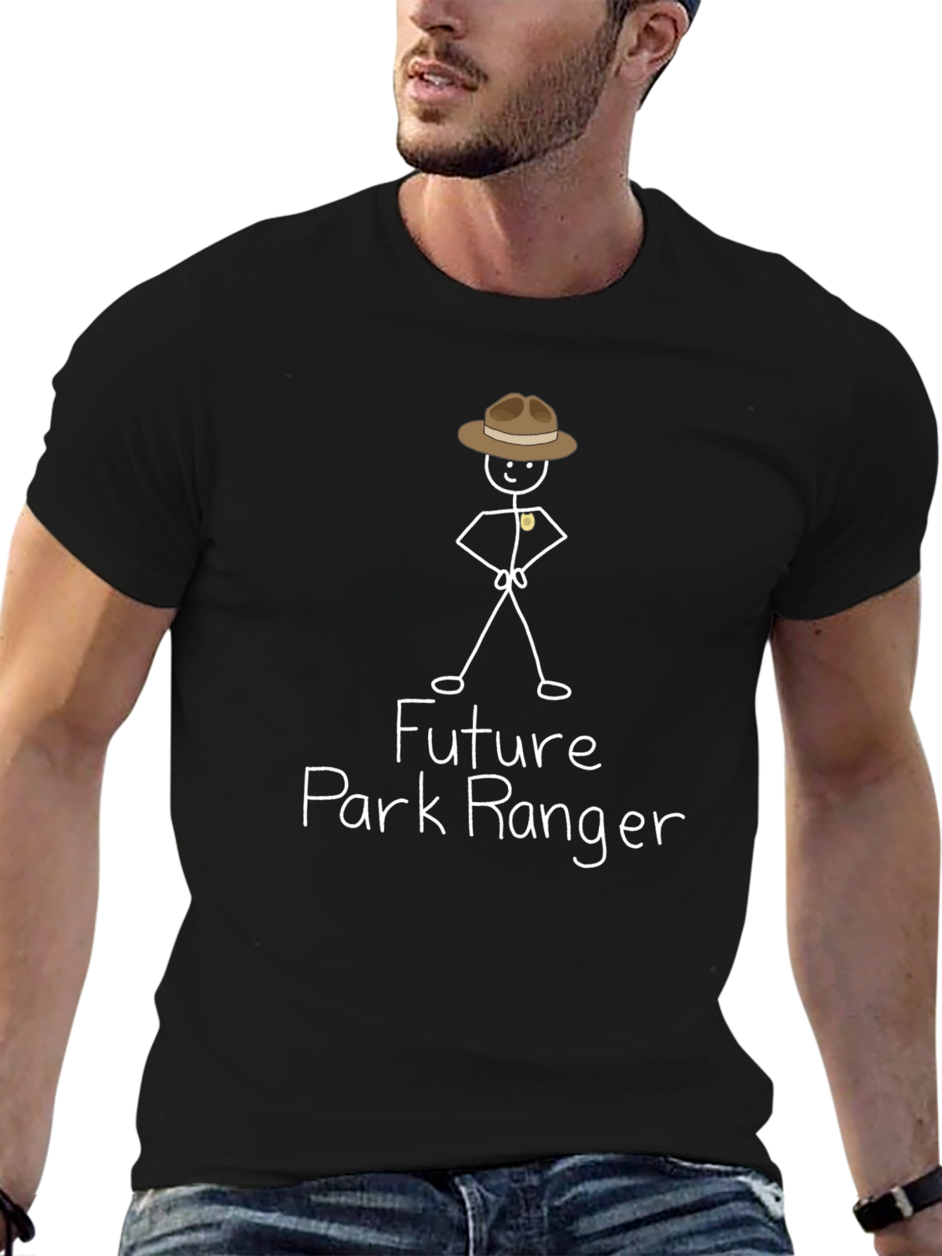 Future Park Ranger T-Shirt - Black Cotton Tee