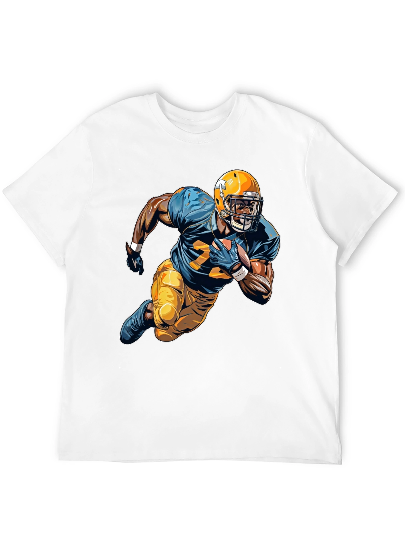 Football Player Graphic Tee - Sports Fan Apparel