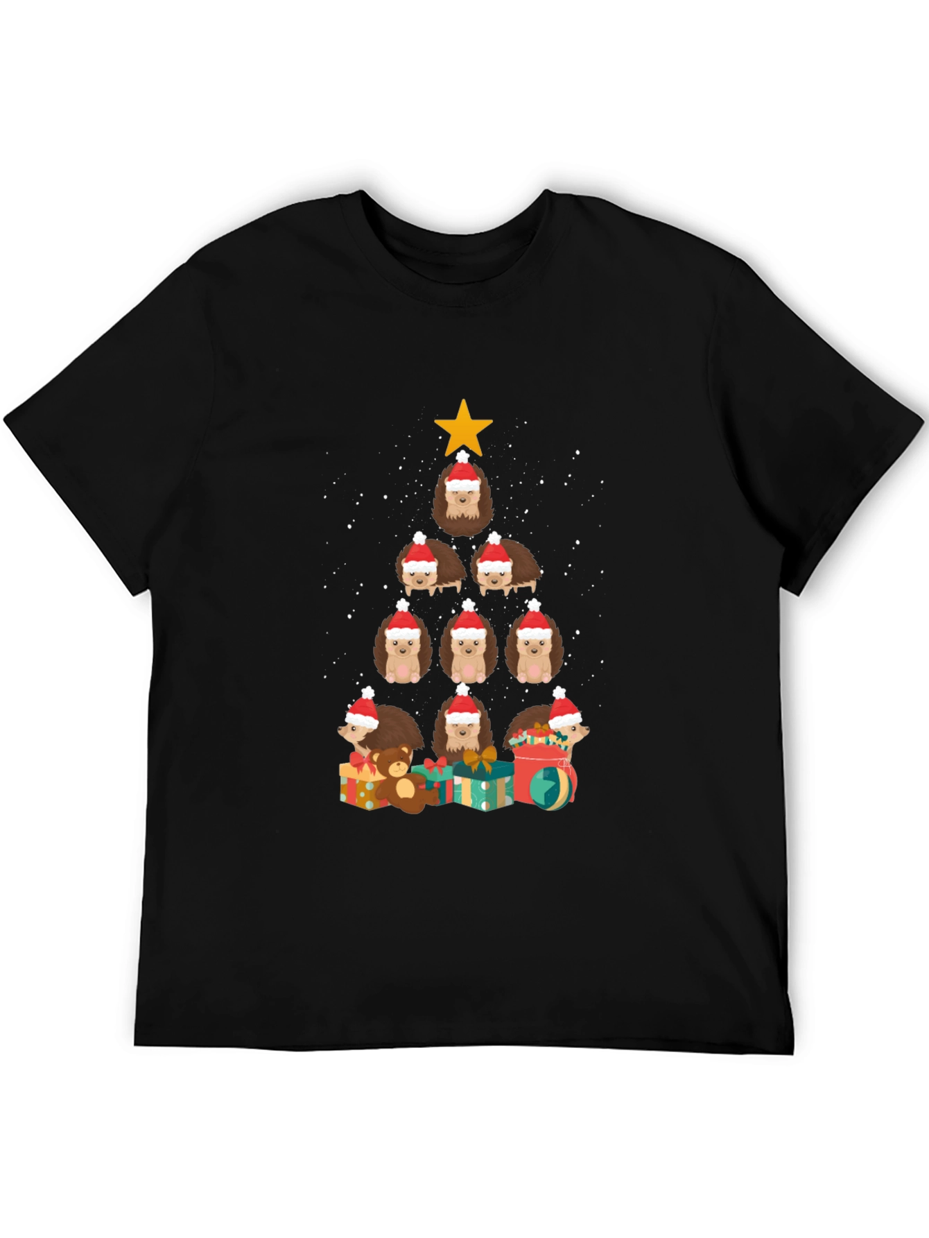 Holiday Hedgehog Christmas Tree T-Shirt