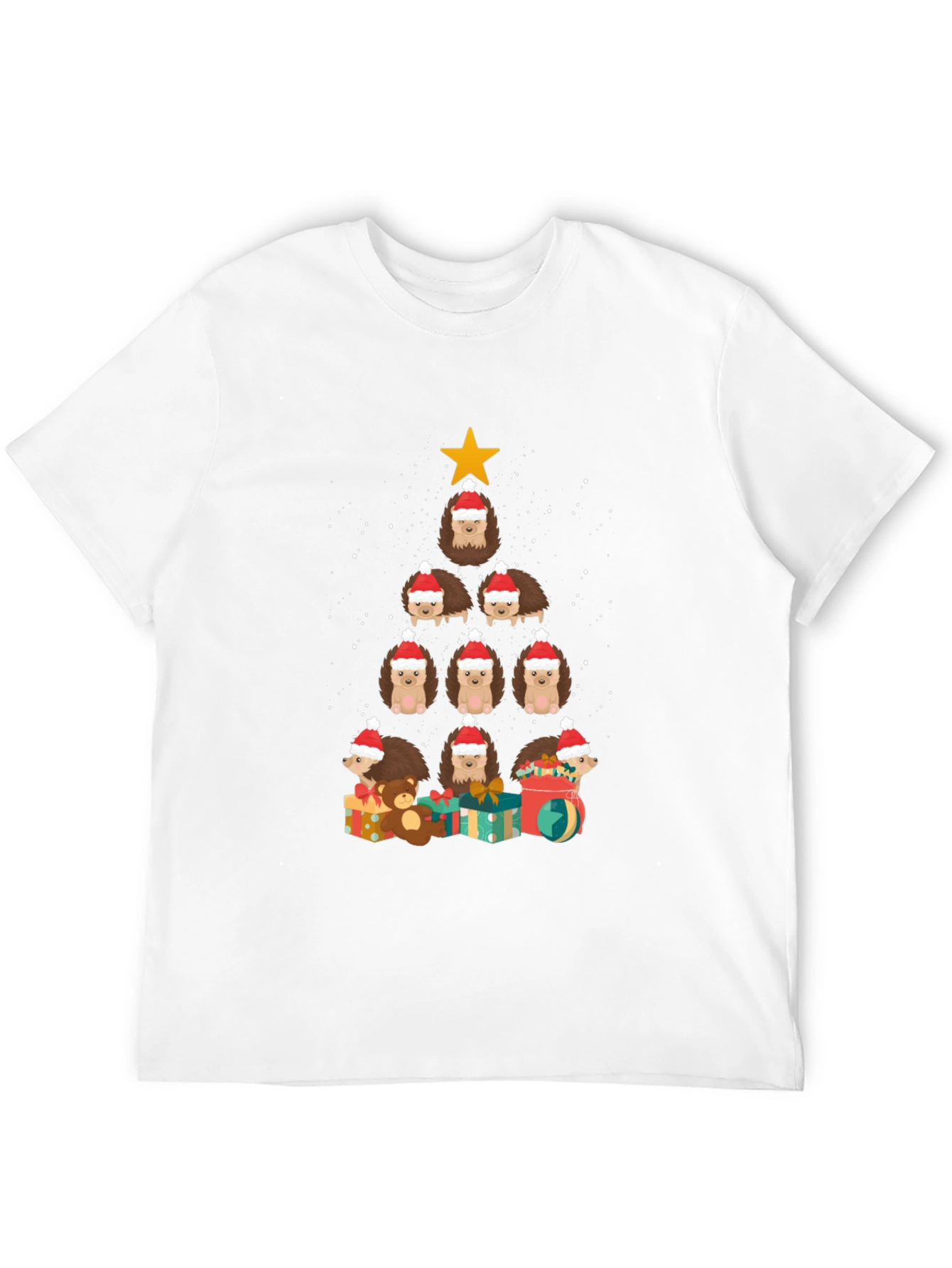 Holiday Hedgehog Christmas Tree T-Shirt