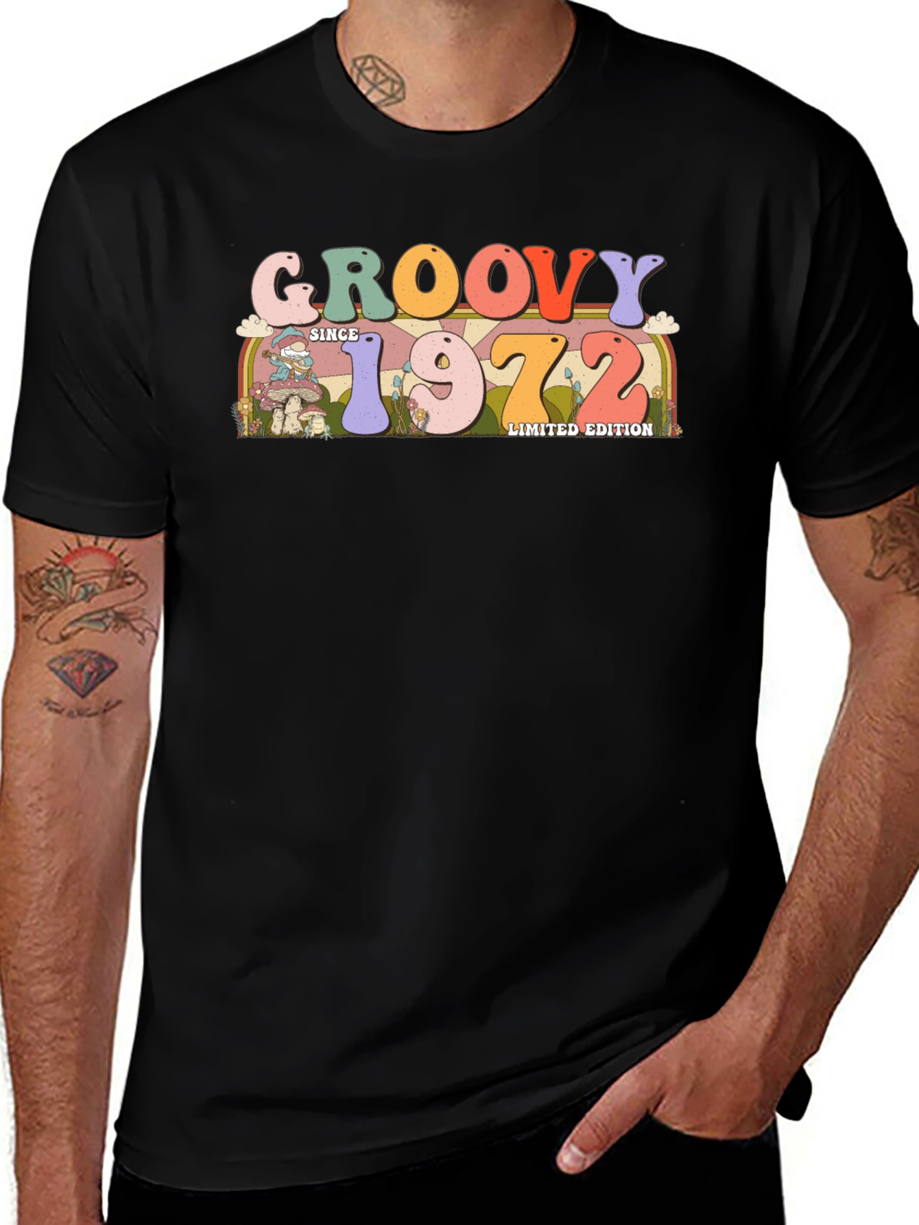Groovy Since 1972 Limited Edition Black T-Shirt